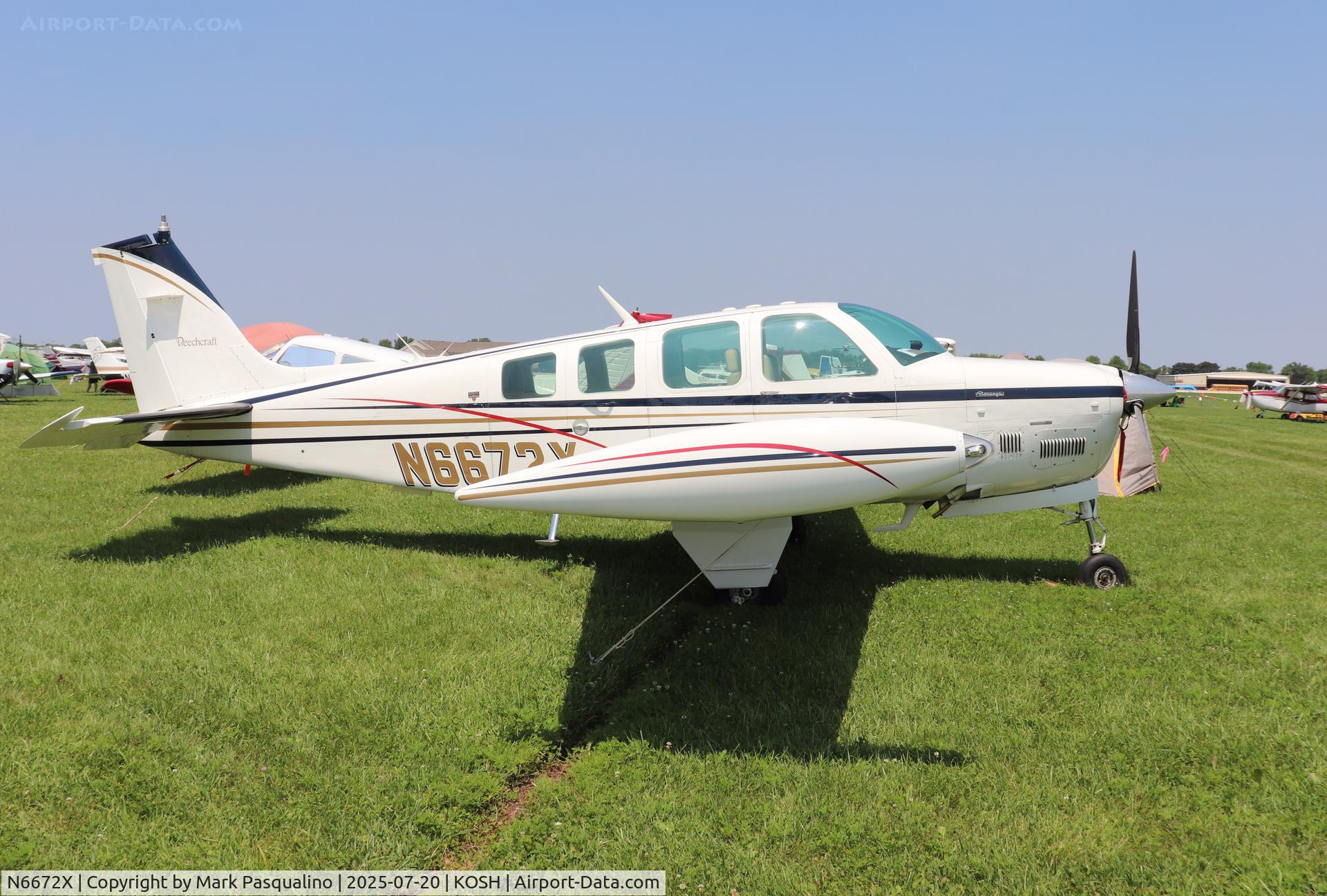 N6672X, 1979 Beech A36TC Bonanza 36 C/N EA-32, Beech A36TC