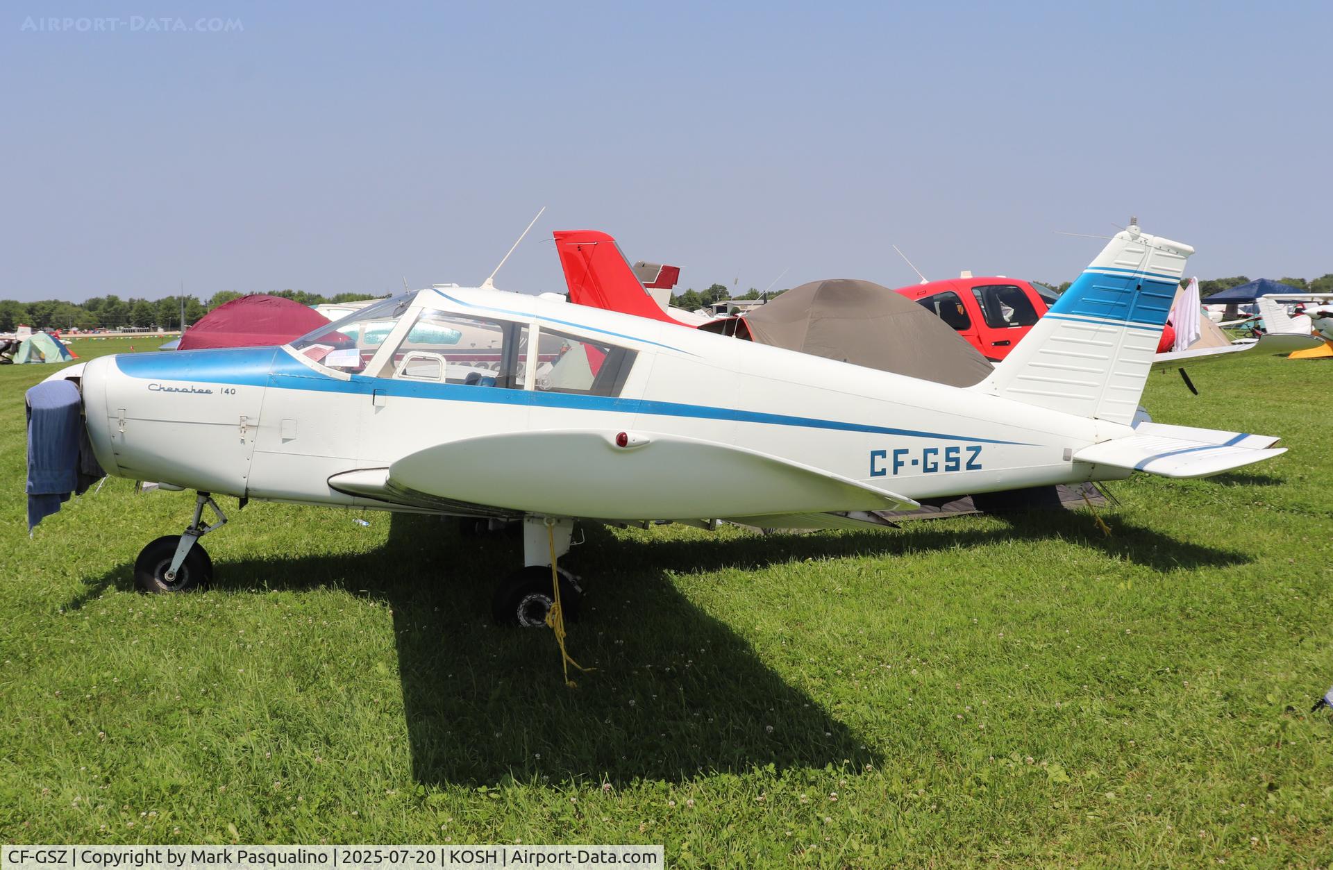 CF-GSZ, 1964 Piper PA-28-140 C/N 28-20027, Piper PA-28-140