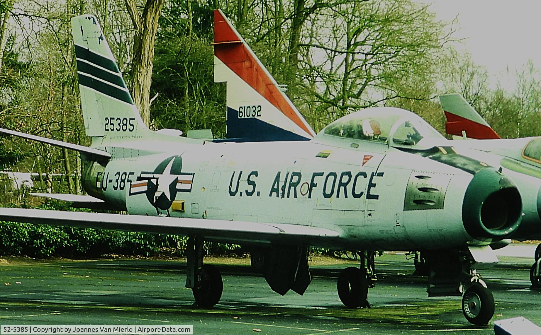 52-5385, 1952 North American F-86F Sabre C/N 191-876, ex-slide
