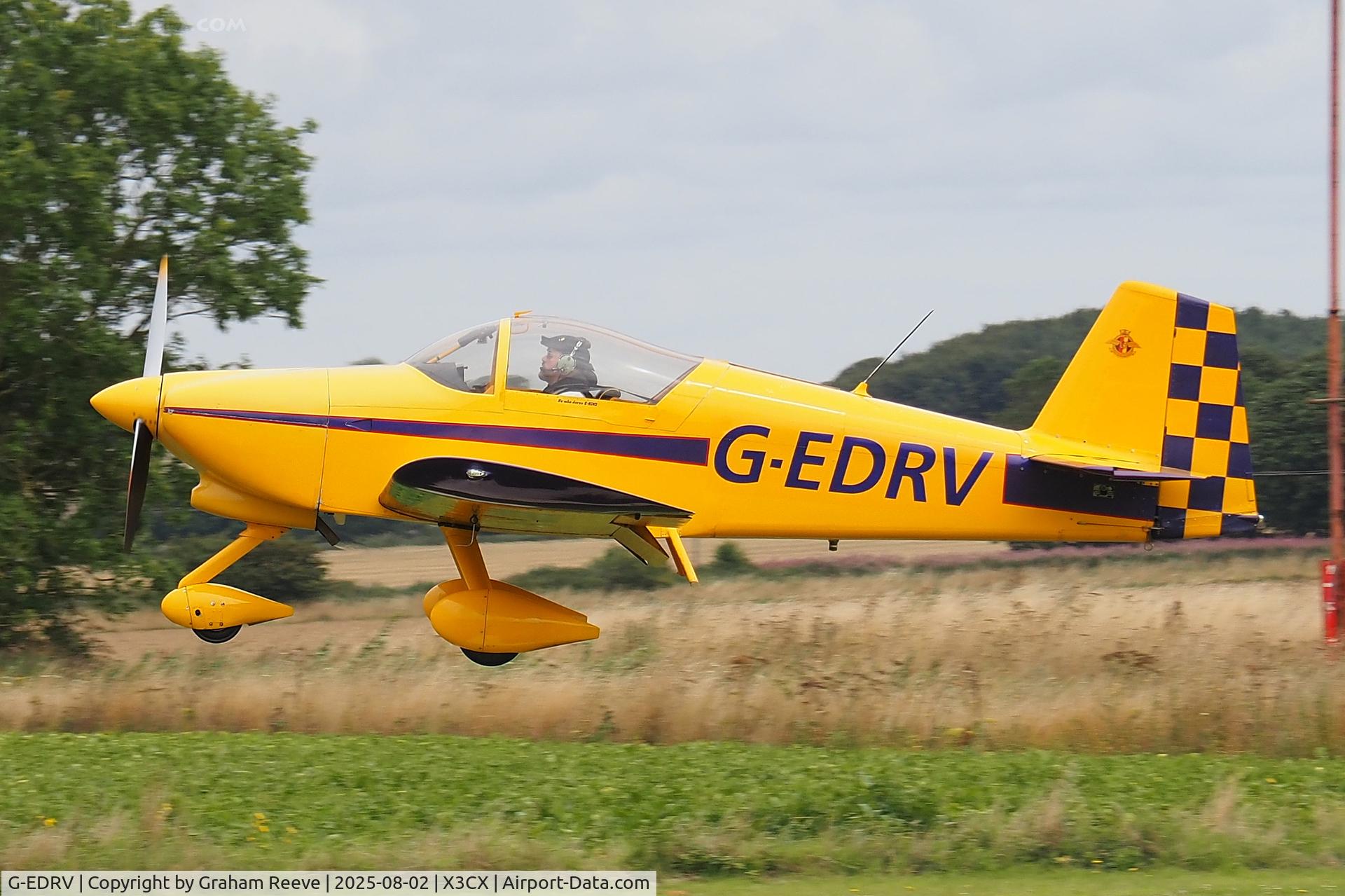 G-EDRV, 2004 Vans RV-6A C/N PFA 181A-13451, Landing at Northrepps.