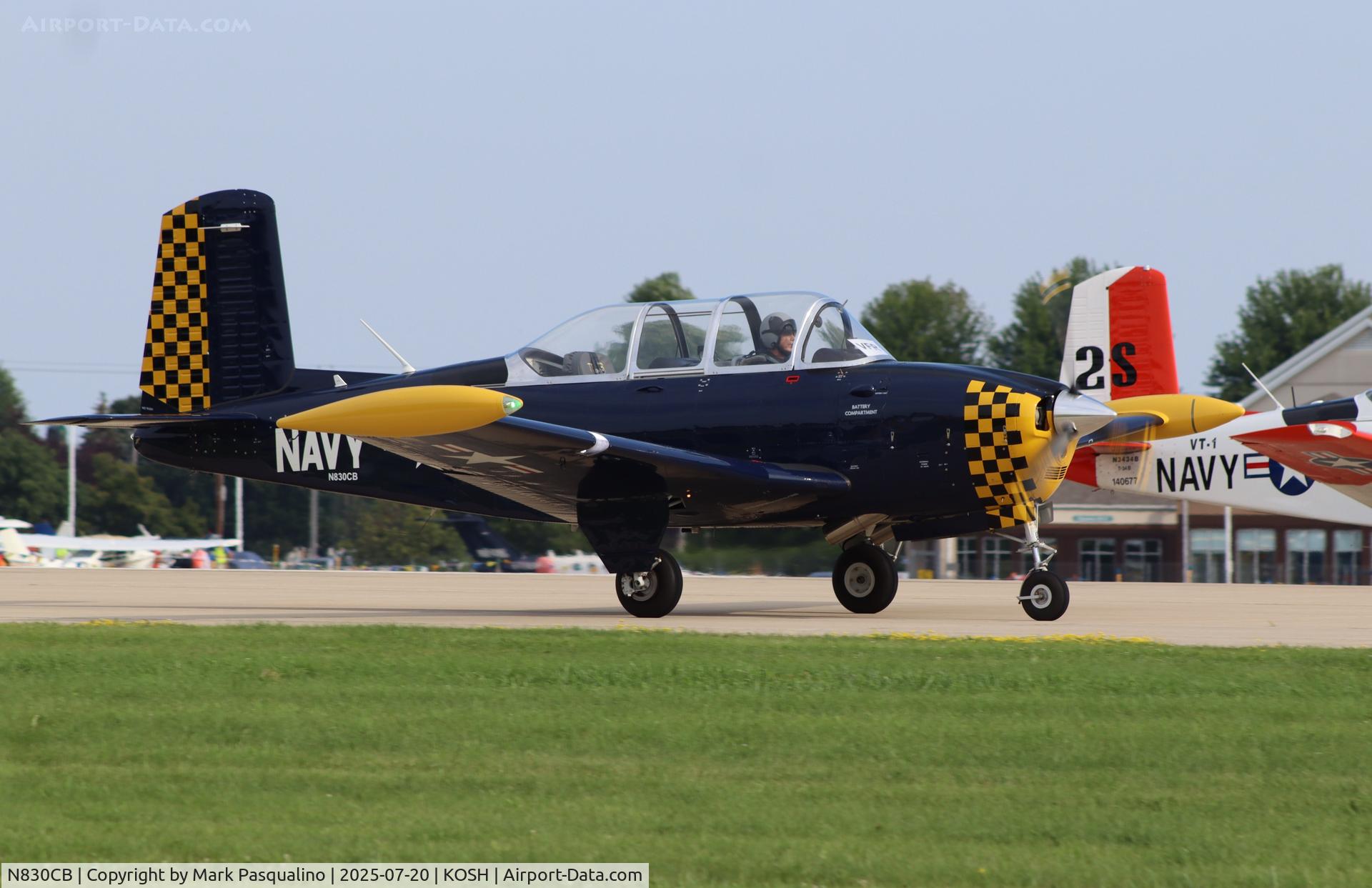 N830CB, 1957 Beech D-45 Mentor C/N BG-369, Beech T-34B