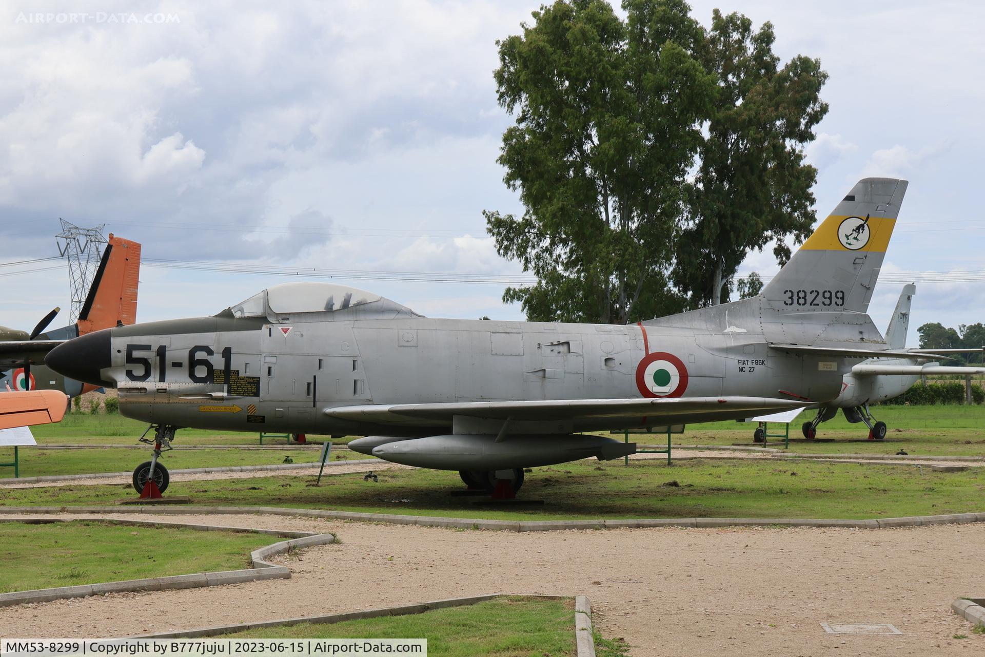 MM53-8299, North American F-86K Sabre C/N 207-27, at Piana delle Orme Museum