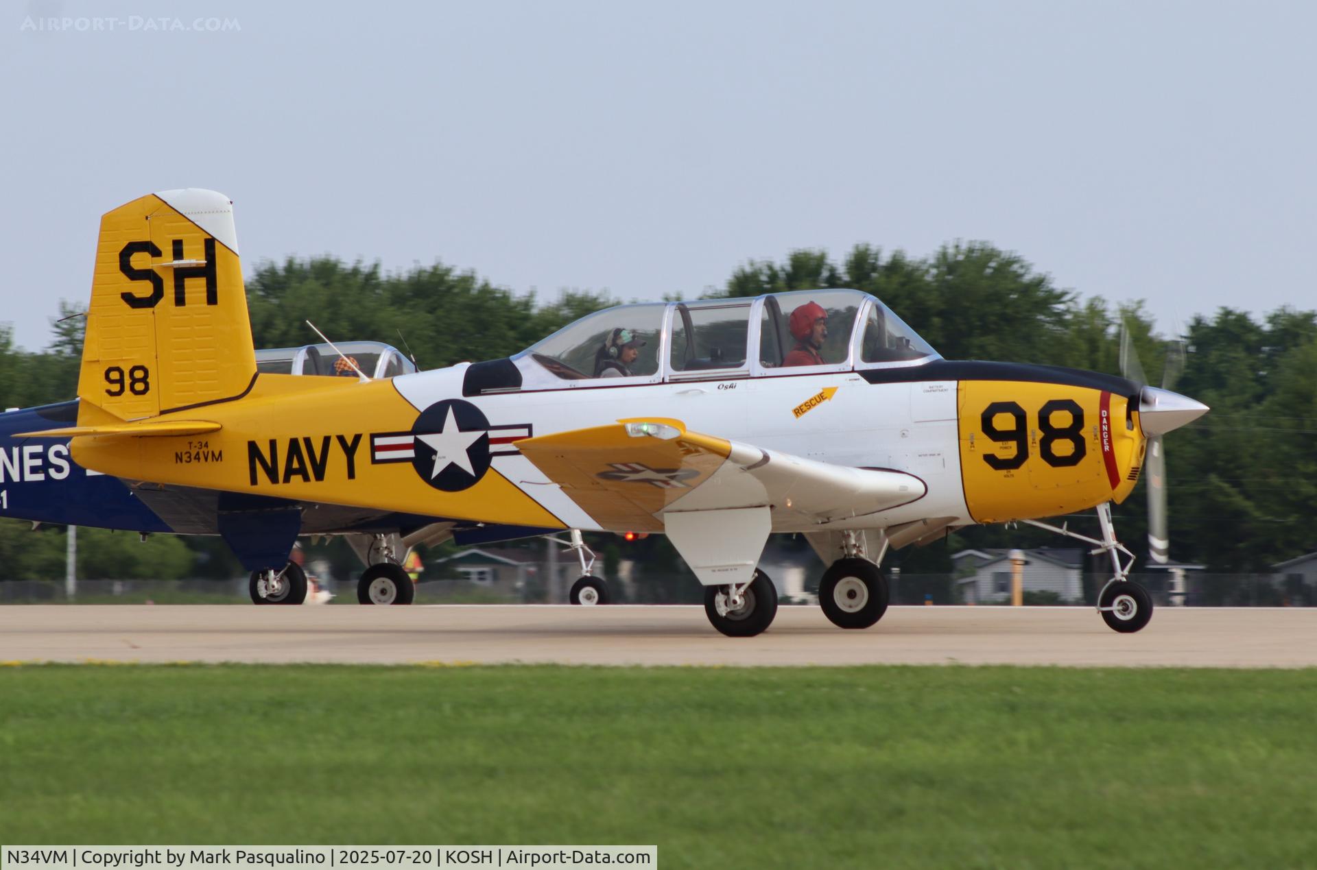 N34VM, 1954 Beech T-34A Mentor C/N G-98, Beech T-34A