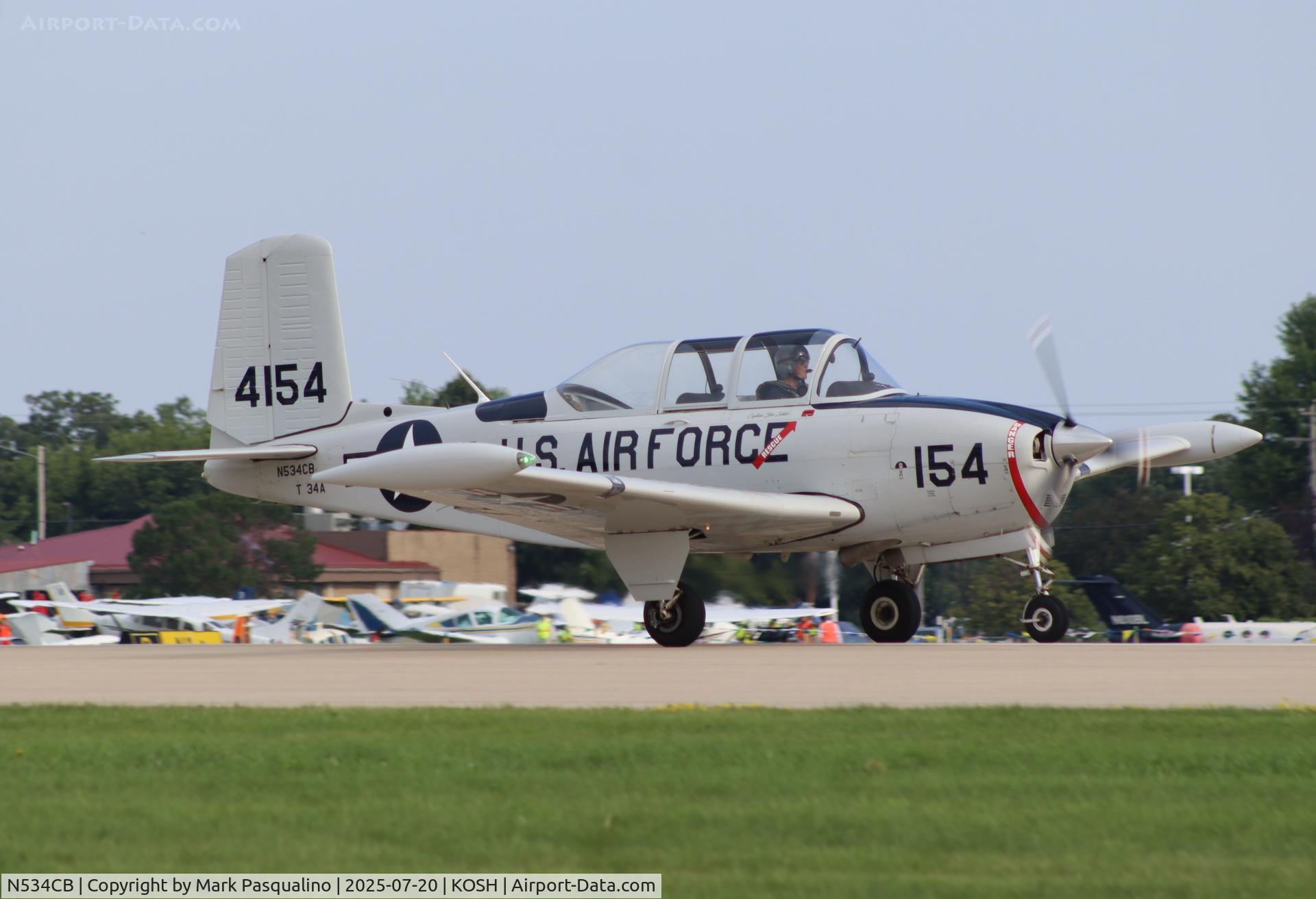 N534CB, 1953 Beech (CCF) T-34A (A45) Mentor C/N CCF34-123, BeechT-34A