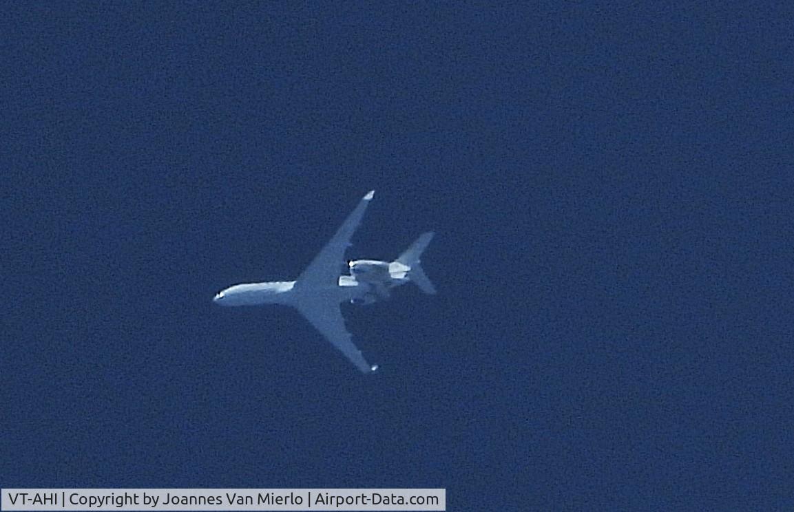 VT-AHI, Bombardier BD-700-1A11 Global 6000 C/N 9651, Cruising over Belgium