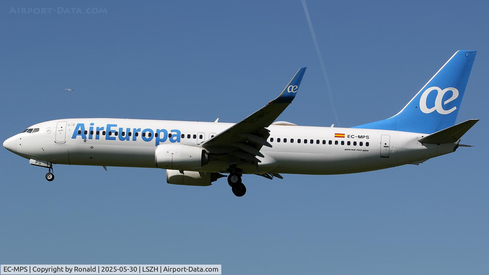 EC-MPS, 2017 Boeing 737-85P C/N 60587, at zrh