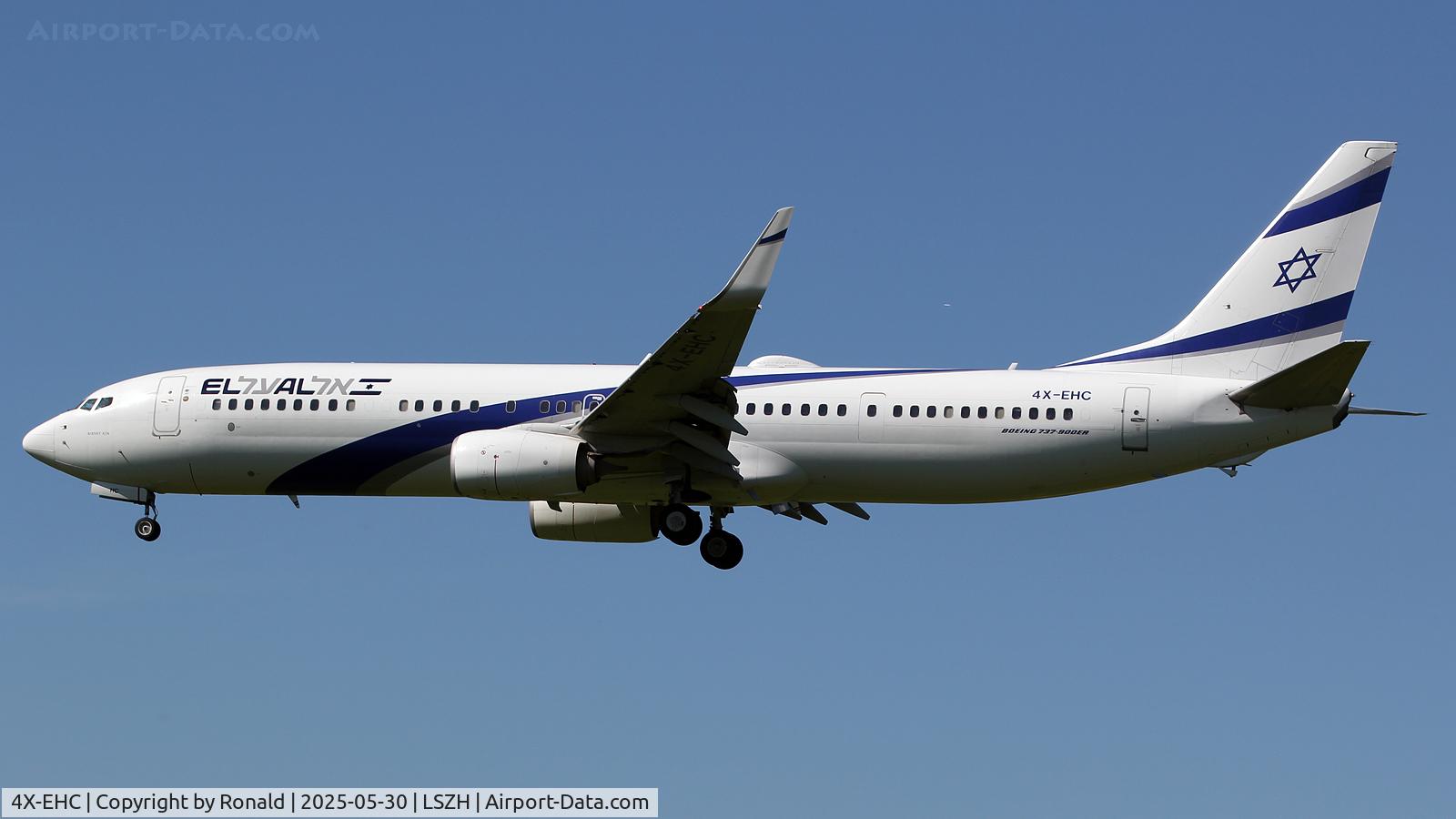 4X-EHC, 2014 Boeing 737-958/ER C/N 41554, at zrh