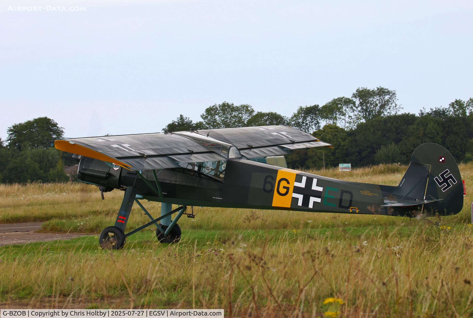 G-BZOB, 2004 Slepcev Storch C/N PFA 316-13592, Ready for take-off at the Old Buckenham Airshow 2025