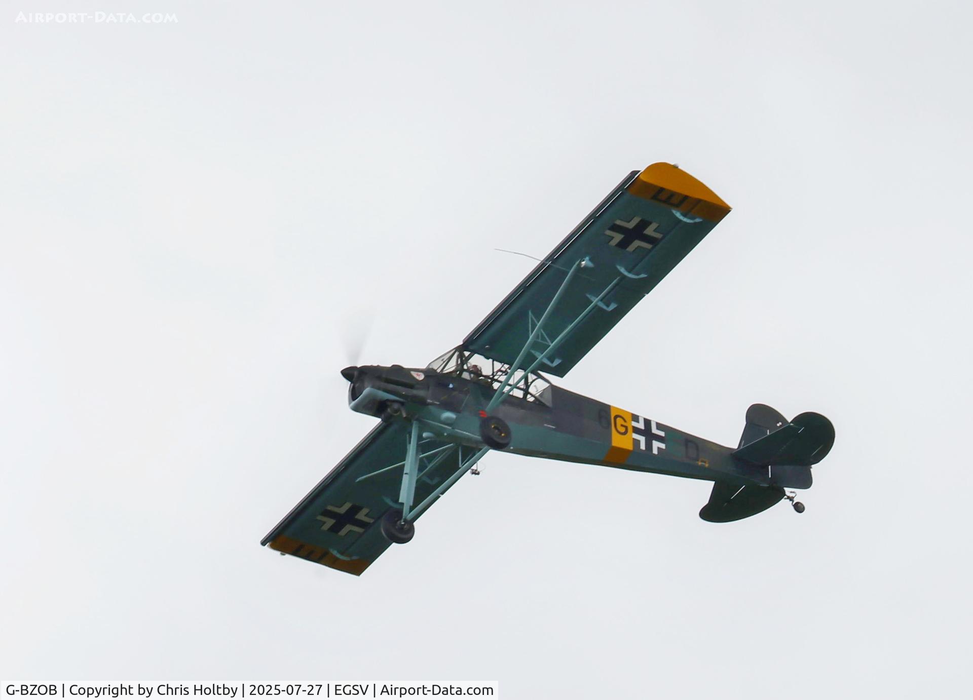 G-BZOB, 2004 Slepcev Storch C/N PFA 316-13592, Over Old Buckenham in a mock-up dogfight