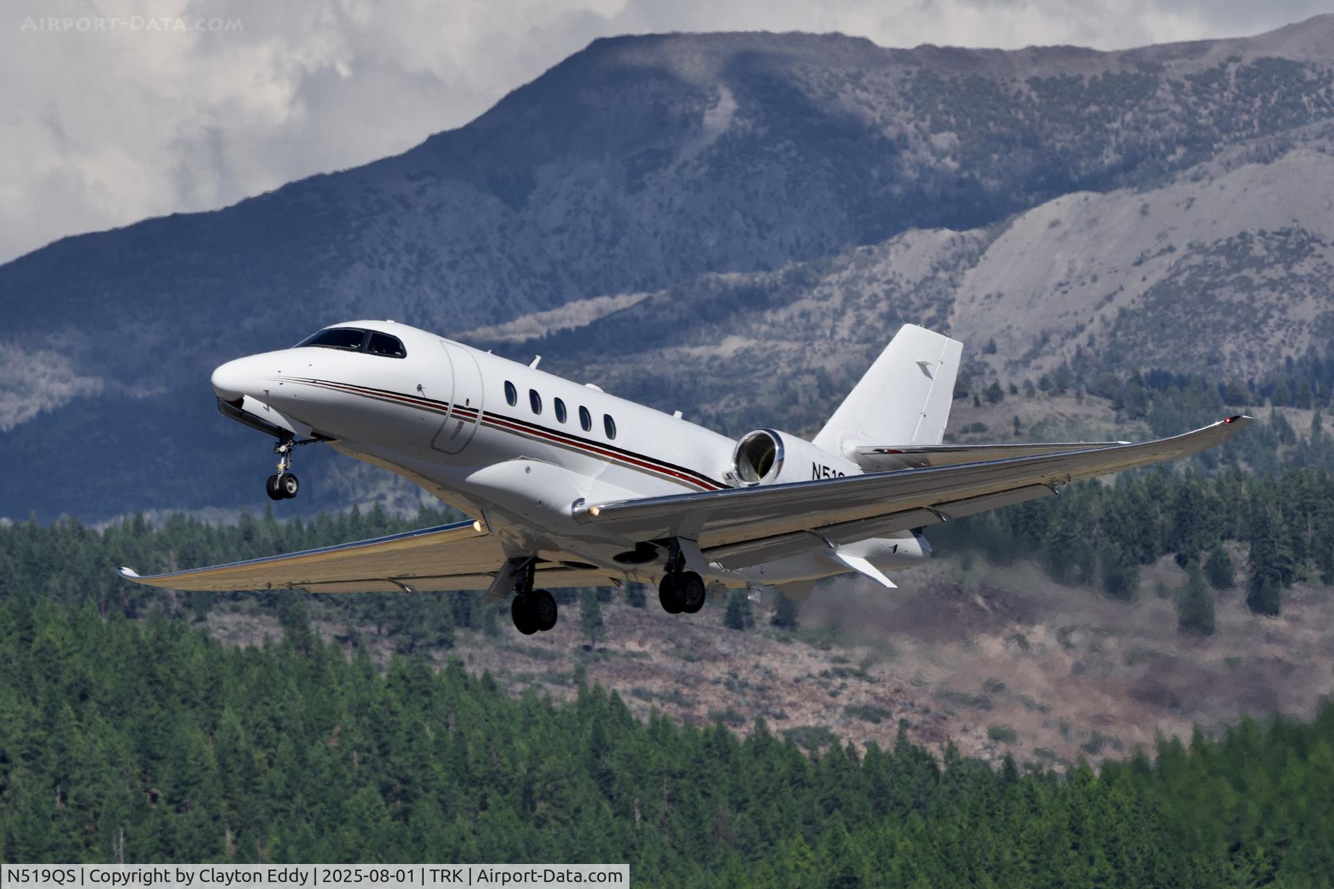 N519QS, 2016 Cessna 680A Citation Latitude C/N 680A-0054, Truckee Tahoe in California 2025