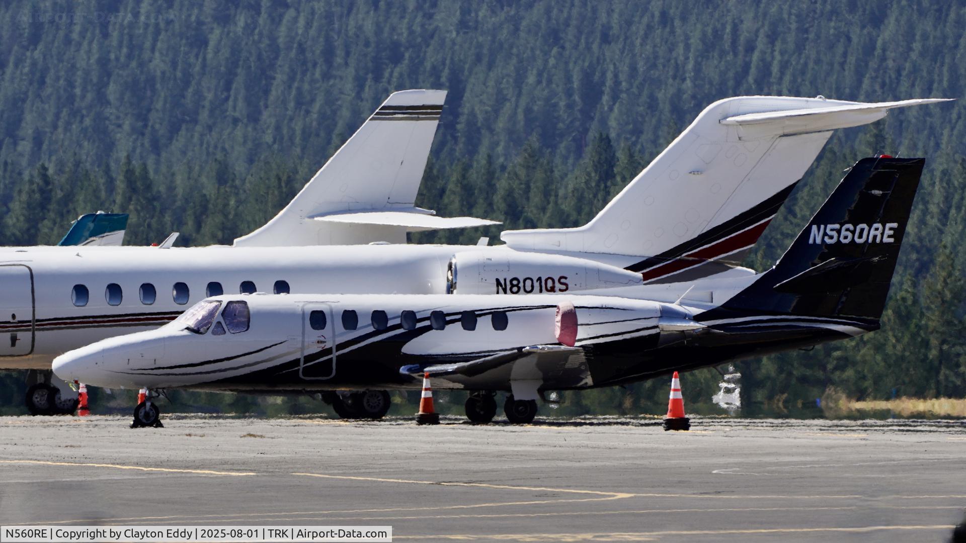 N560RE, 1992 Cessna 560 Citation V C/N 560-0156, Truckee Tahoe airport in California 2025