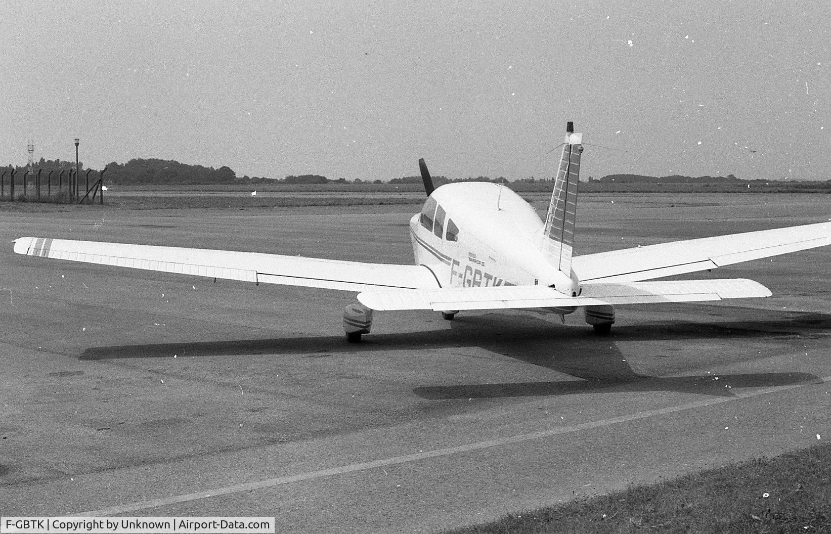 F-GBTK, Piper PA-28-161 Warrior II C/N 288016333, Photo taken in Rennes airport in 1981