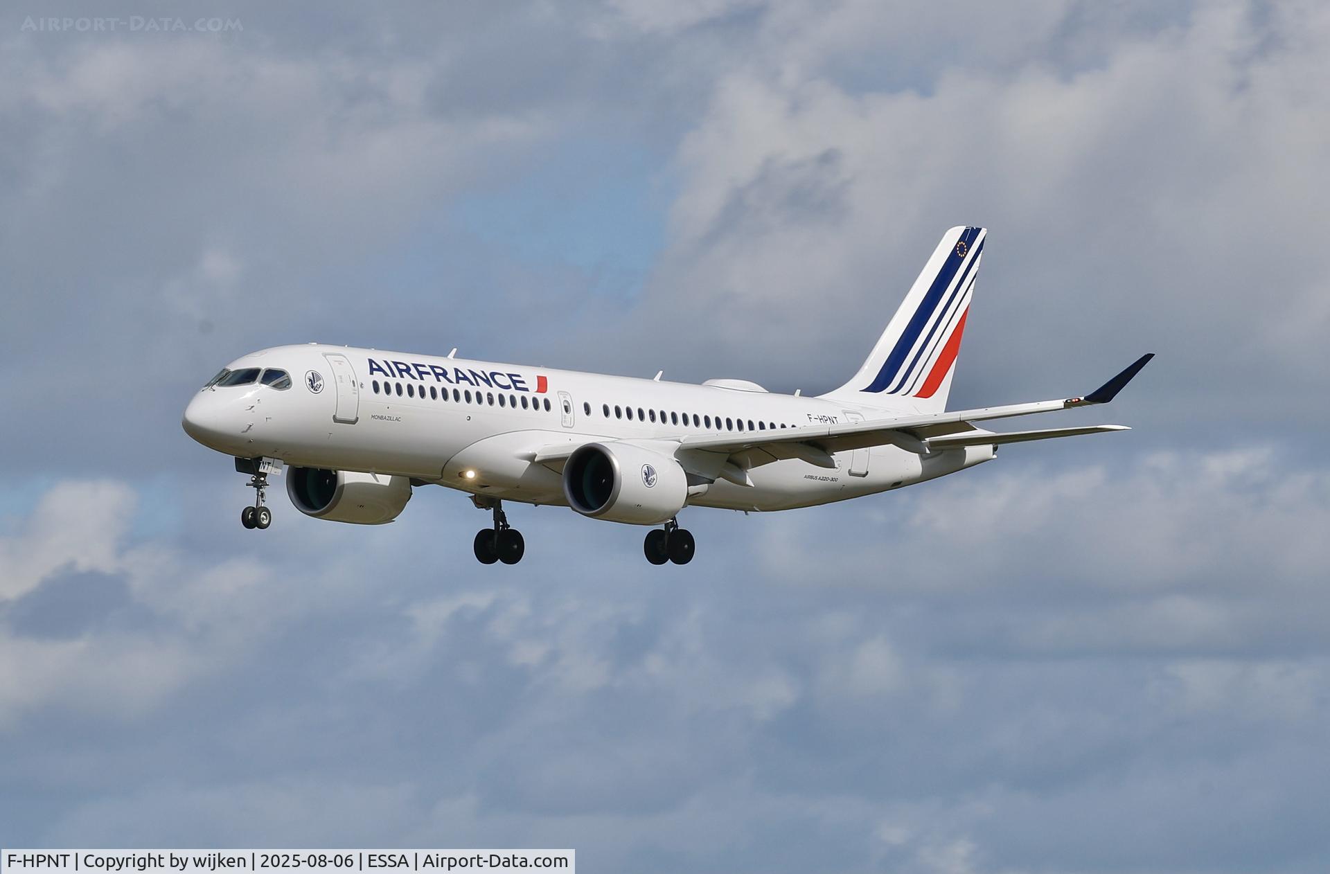 F-HPNT, 2025 Airbus Canada A220-300 C/N 55367, Rwy 26