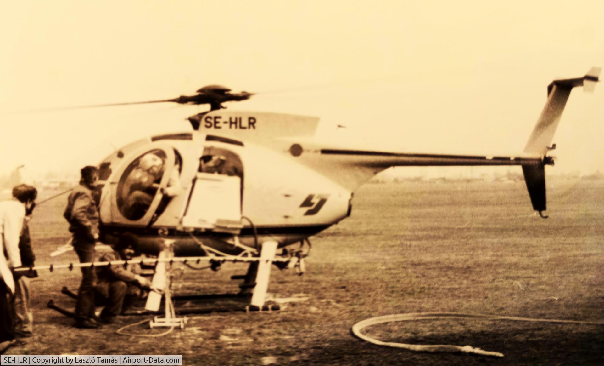 SE-HLR, 1981 Hughes 369D C/N 510987D, Helicopter display at Budaörs airport (Hungary), 1983