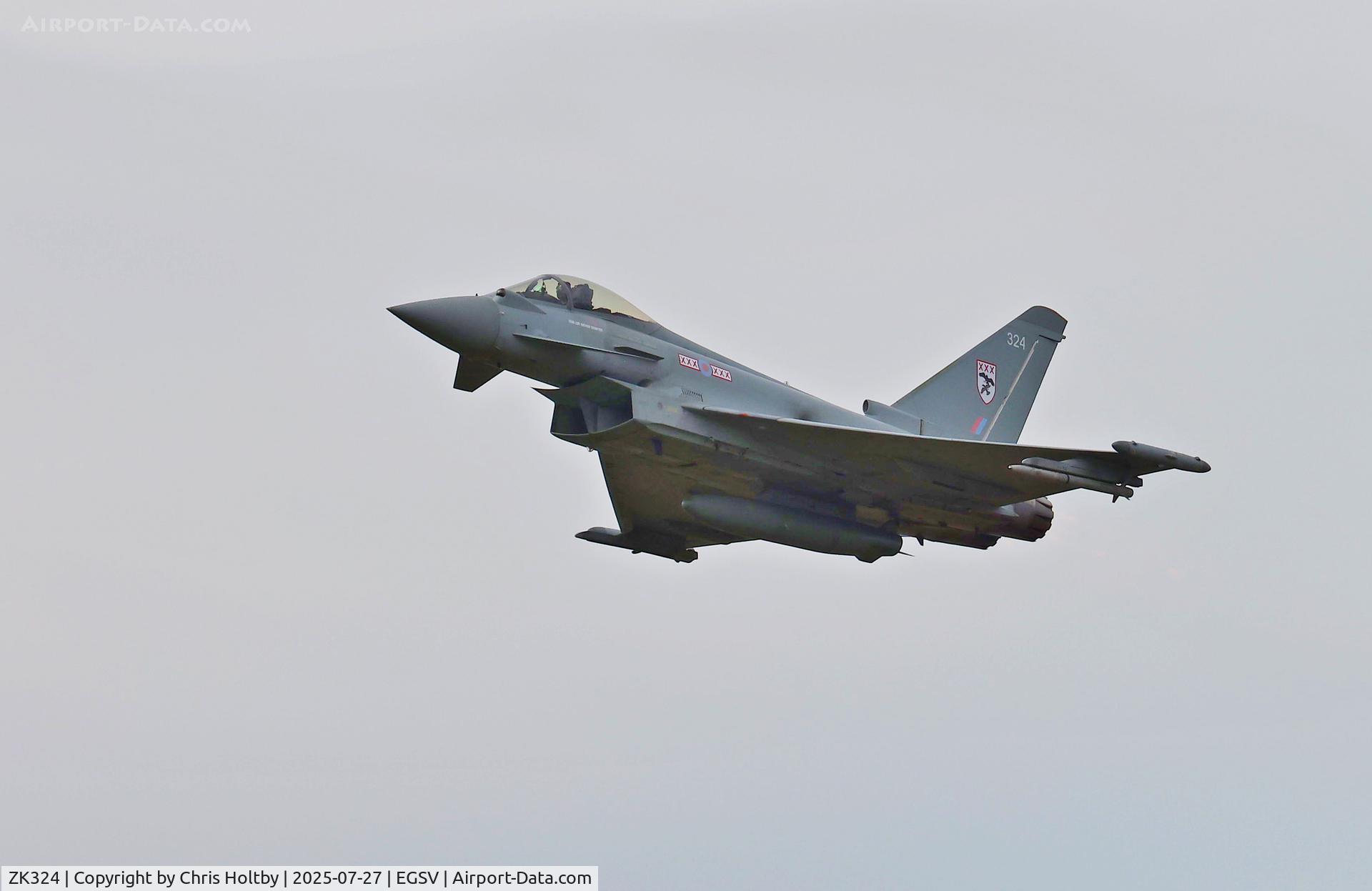 ZK324, 2011 Eurofighter EF-2000 Typhoon FGR4 C/N BS085/324, Eurofighter Typhoon displaying at Old Buckenham 2025