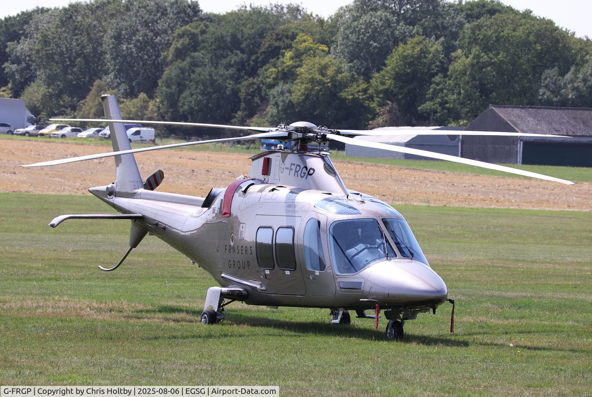 G-FRGP, Leonardo AW109SP GrandNew C/N 22447, Parked at Stapleford Tawney airfield