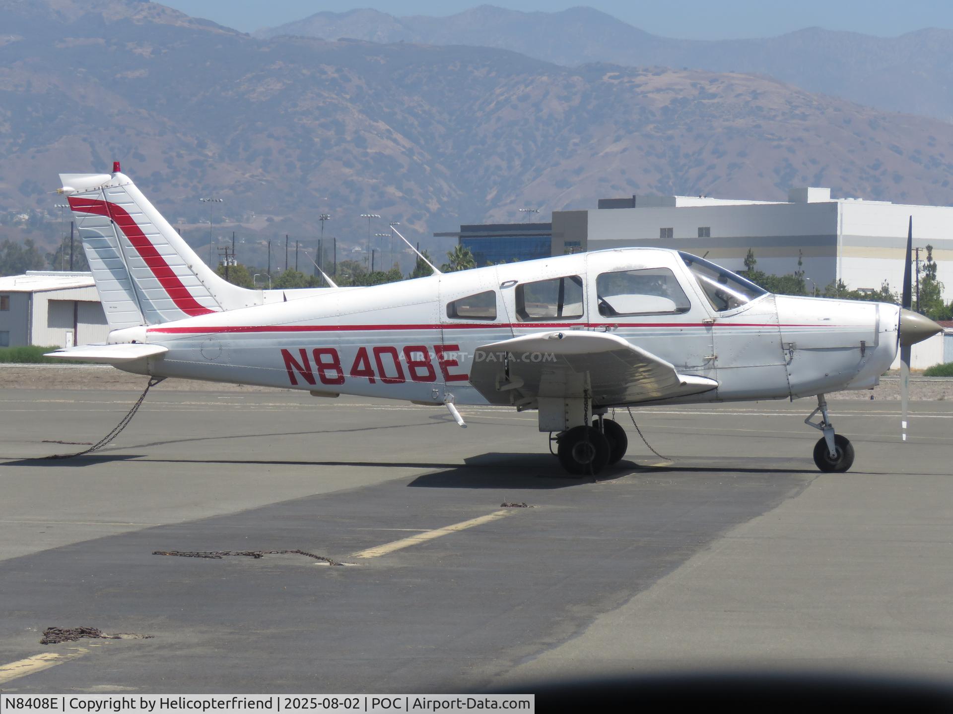 N8408E, 1981 Piper PA-28-161 Warrior II C/N 28-8116259, Parked in transit parking