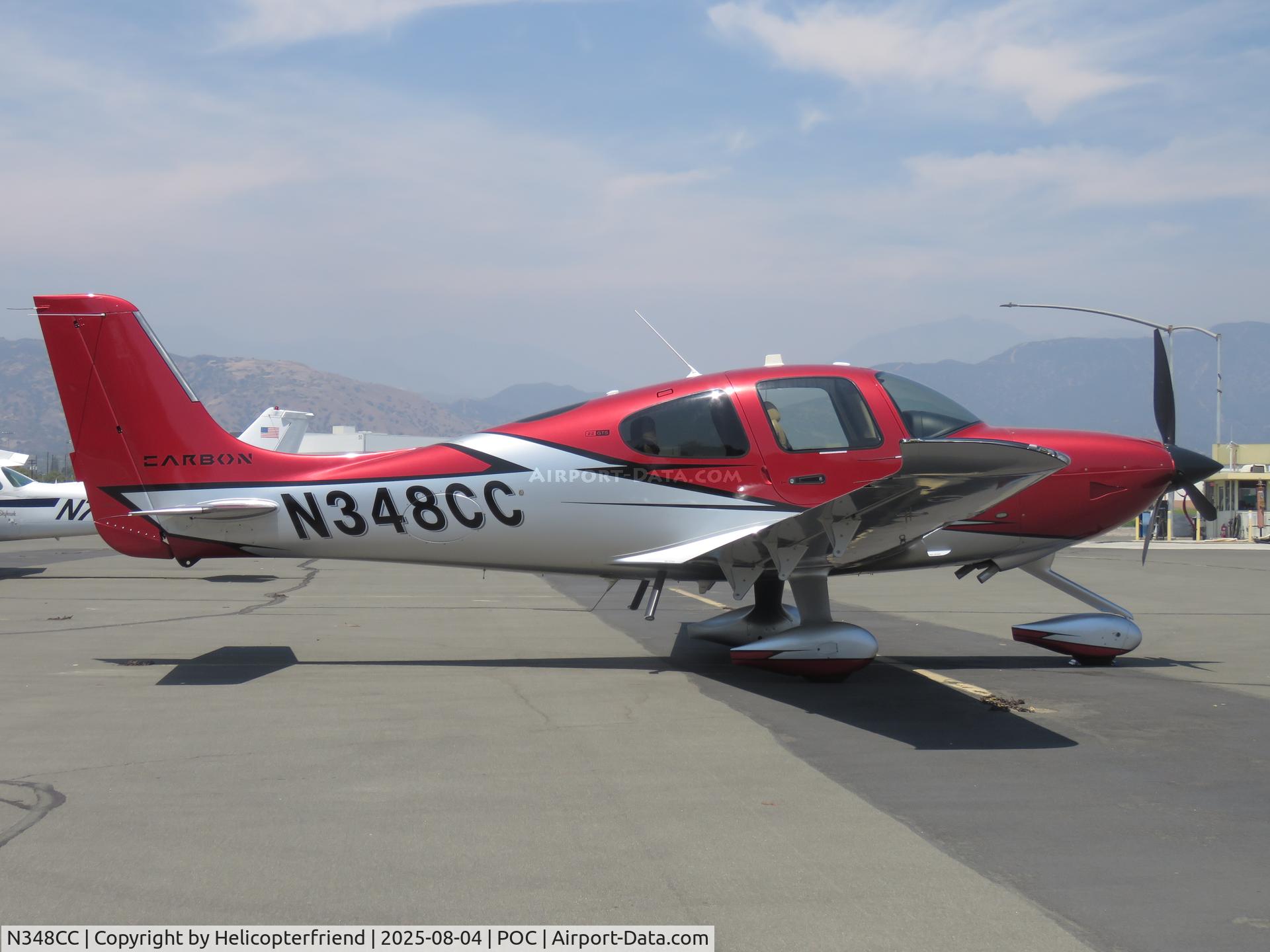 N348CC, 2023 Cirrus Design Corp SR22 C/N 9281, Parked in transit parking
