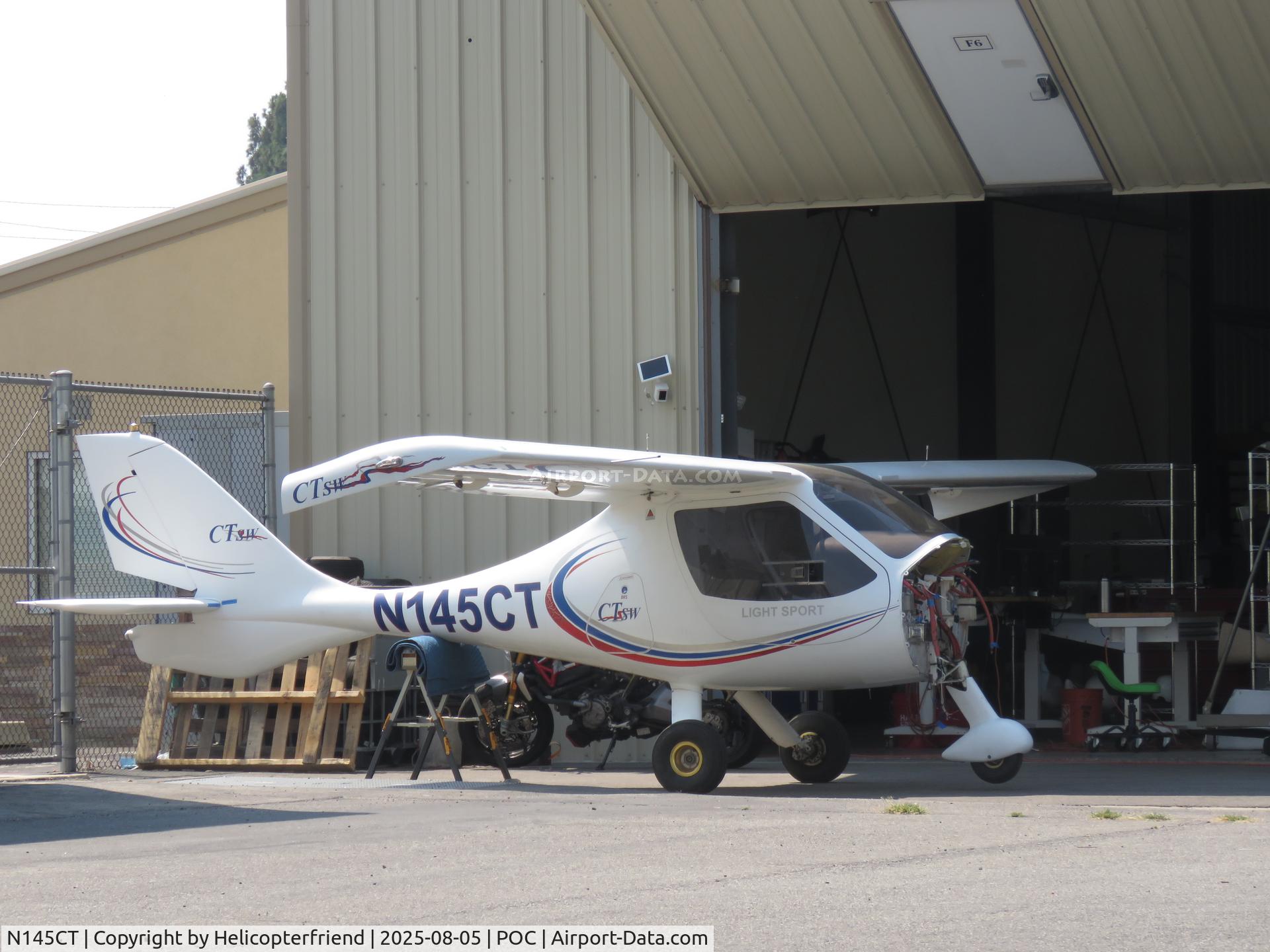 N145CT, 2006 Flight Design CTSW C/N 06-12-08, Engine out for overhaul