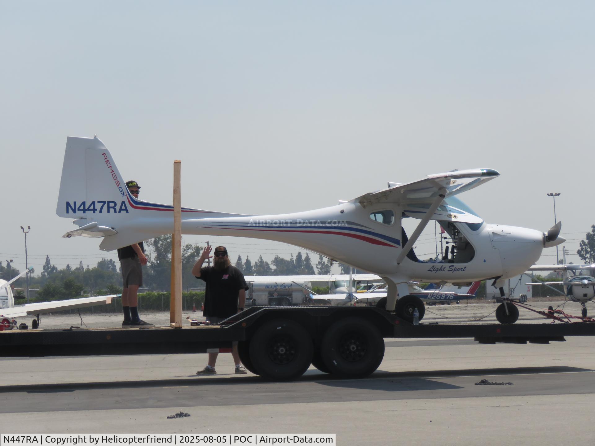 N447RA, 2008 Remos GX C/N 256, Loaded for a road trip