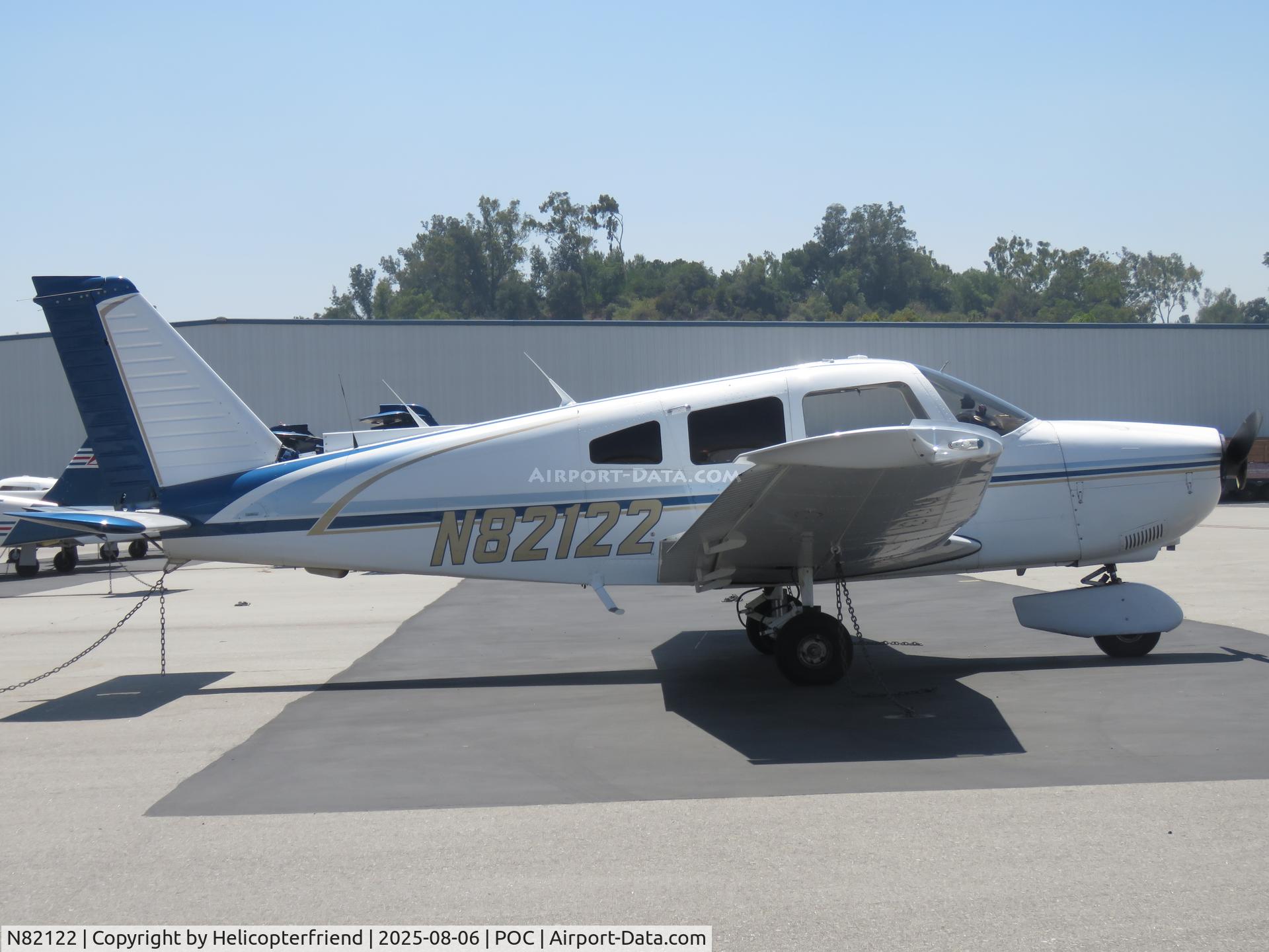 N82122, 1982 Piper PA-28-181 C/N 28-8290140, Parked near Ranger Row