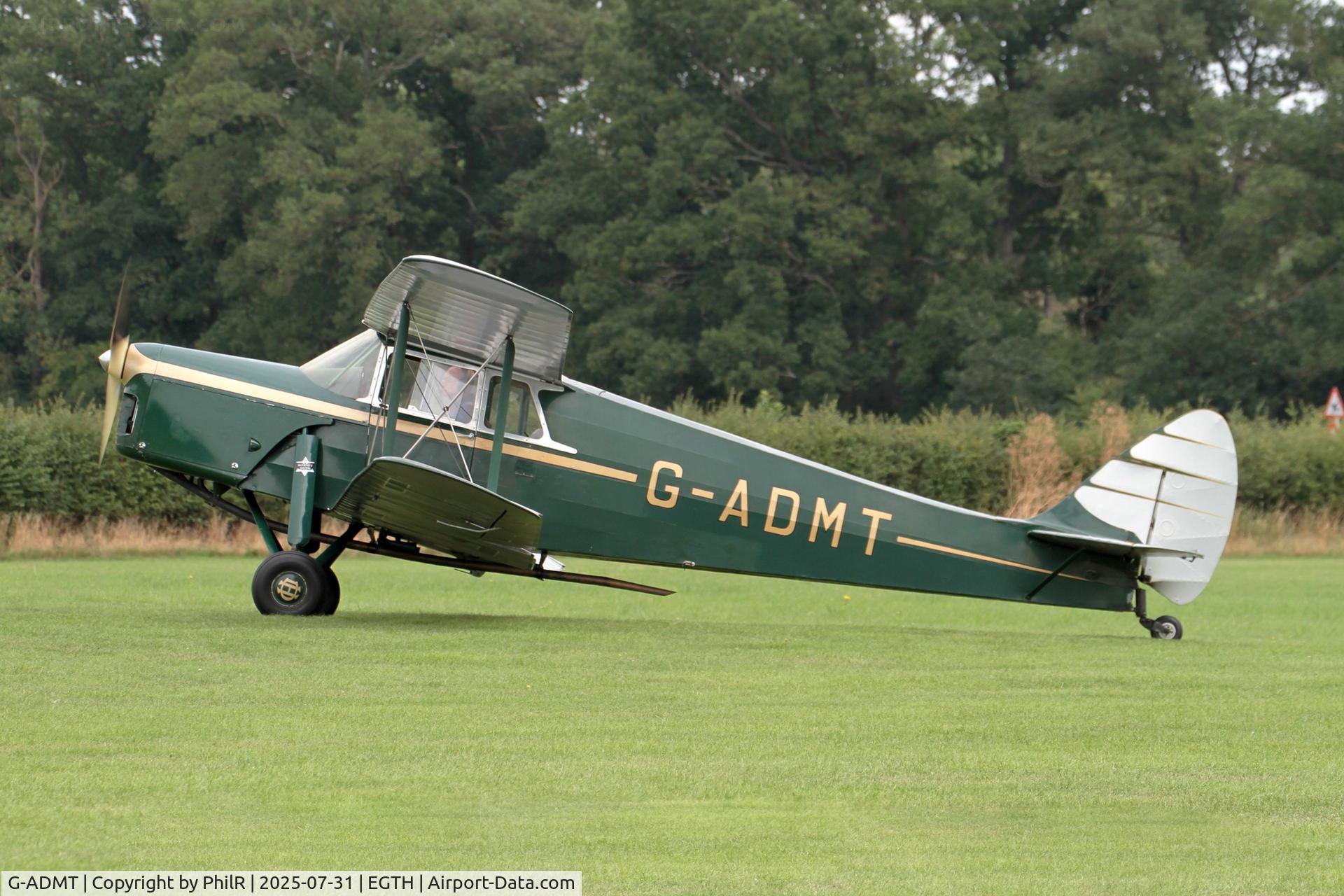 G-ADMT, 1936 De Havilland DH.87B Hornet Moth C/N 8093, G-ADMT 1936 DH87B Hornet Moth DH60 Centenary Fly In Old Warden