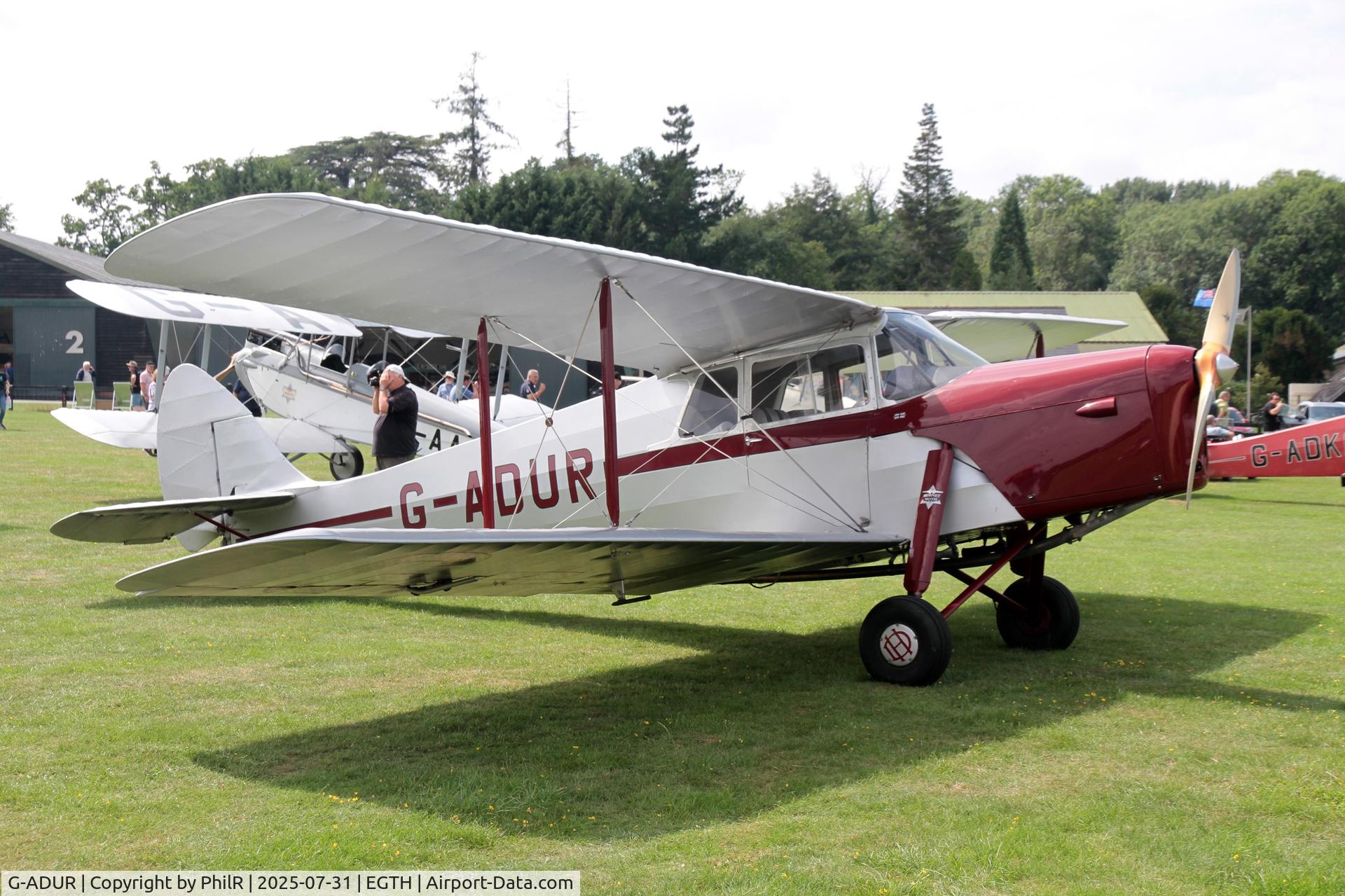 G-ADUR, 1936 De Havilland DH.87B Hornet Moth C/N 8085, G-ADUR 1936 DH87B Hornet Moth DH60 Centenary Fly In Old Warden