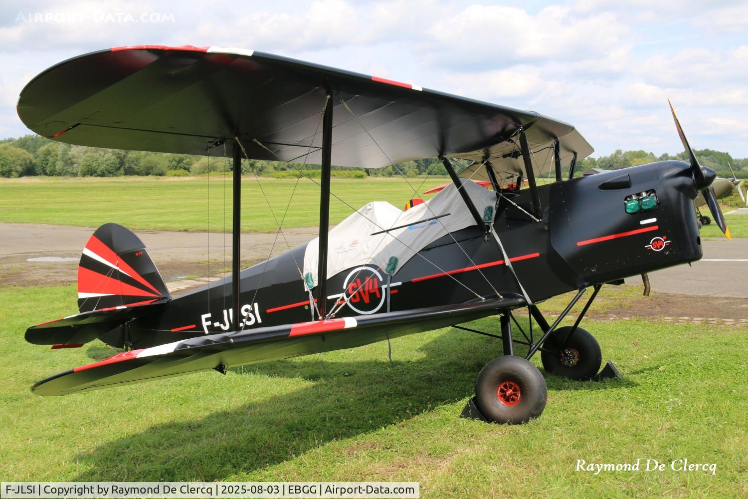 F-JLSI, JMB Aircraft Stampe SV4-RS (Replica) C/N Unknown F-JLSI, Ultralight Concept SV4-RS  registration 59ECX, call sign F-JLSI, c/n 77 visitor at Overboelare EBGG.