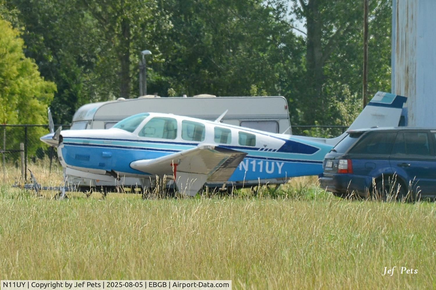 N11UY, 1981 Beech A36TC Bonanza 36 C/N EA-218, N11UY at Grimbergen.