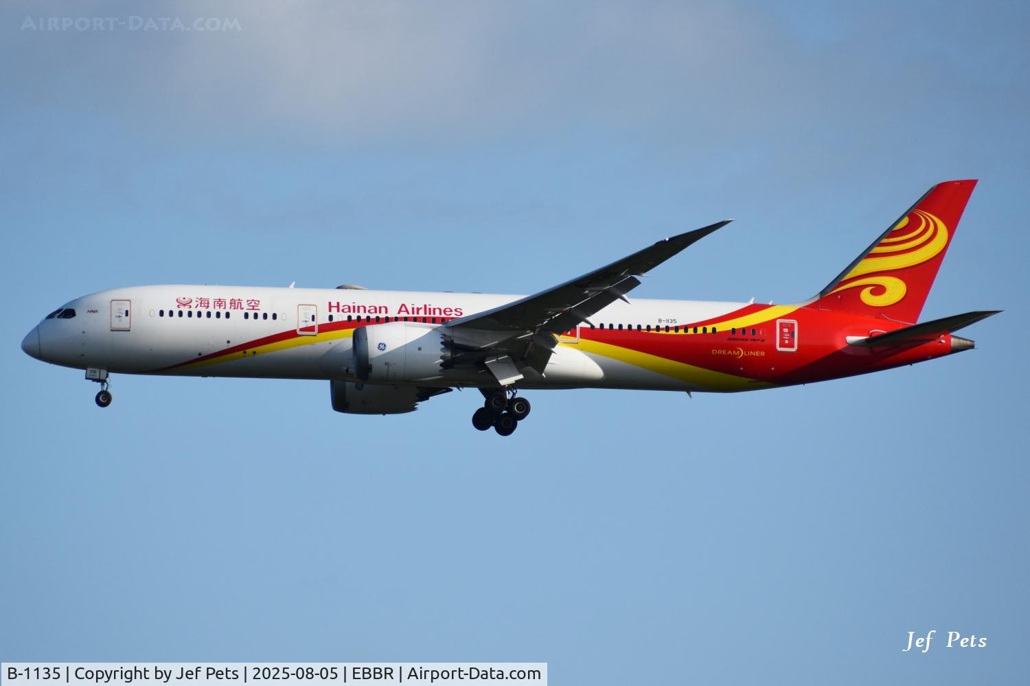 B-1135, 2018 Boeing 787-9 Dreamliner Dreamliner C/N 62741, Landing at Brussels Airport.