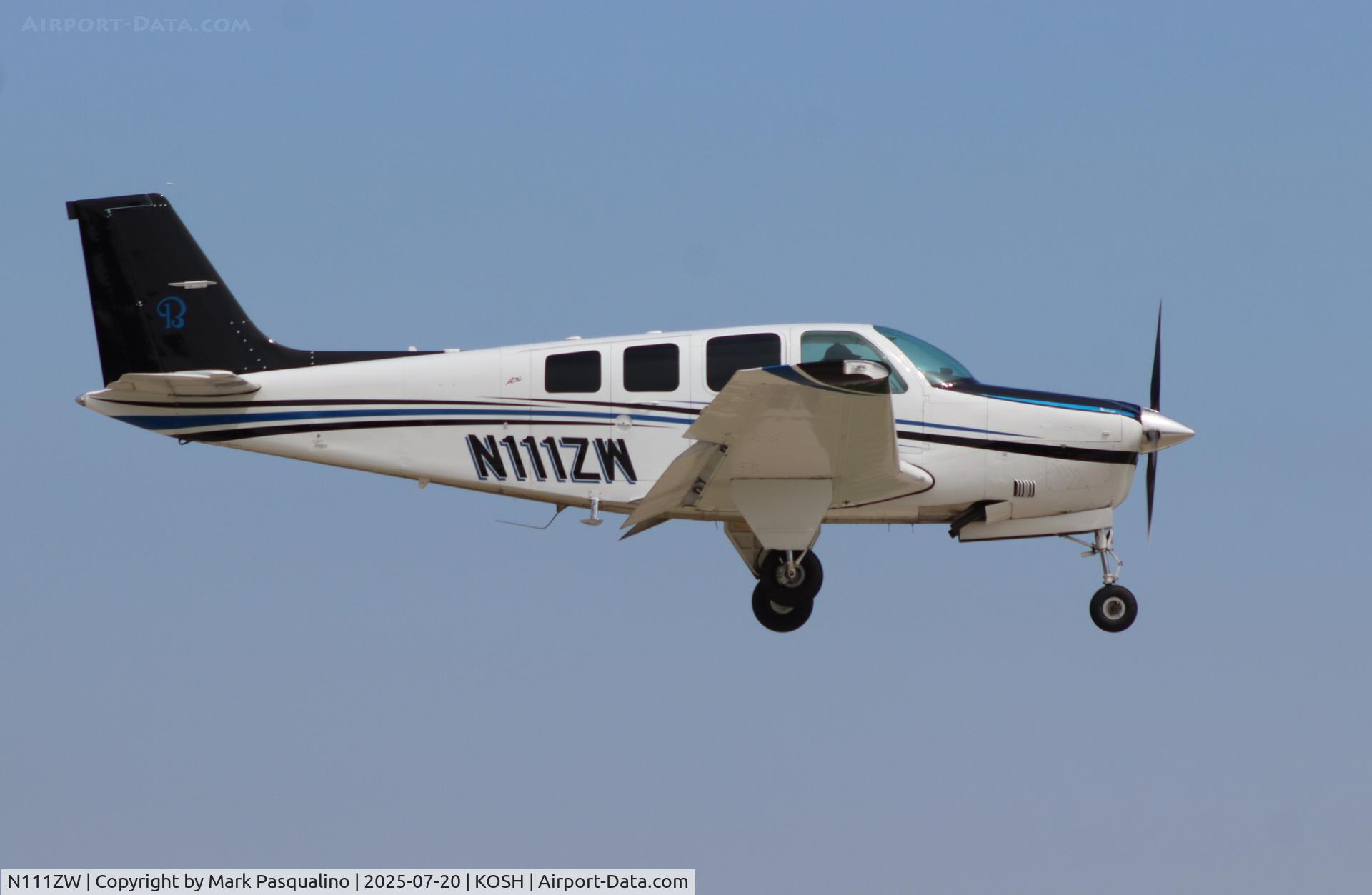 N111ZW, 1973 Beech A36 Bonanza 36 C/N E-396, Beech A36