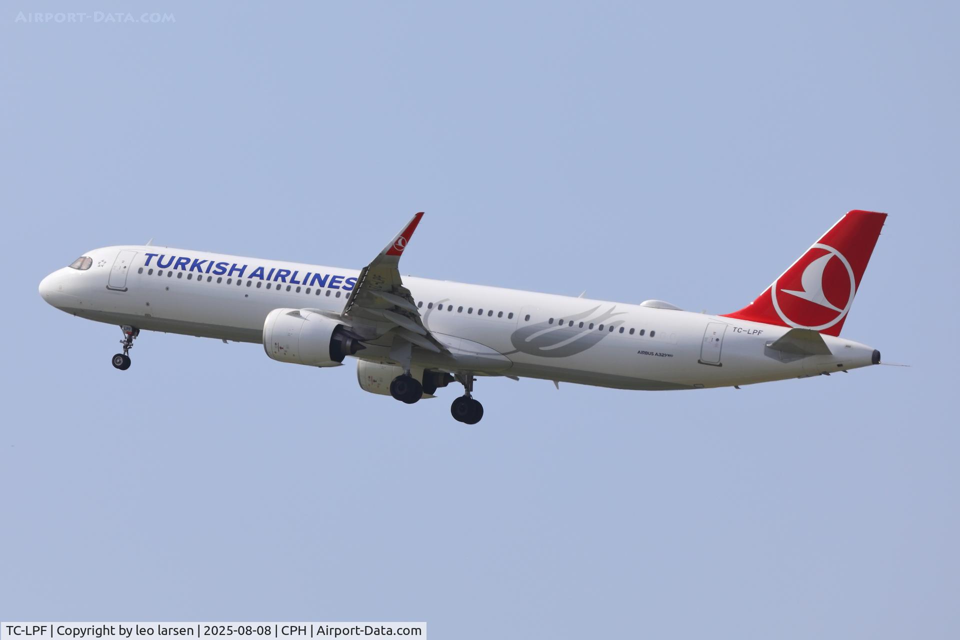 TC-LPF, 2024 Airbus A321-271 NX C/N 12077, Copenhagen 8.8.2025