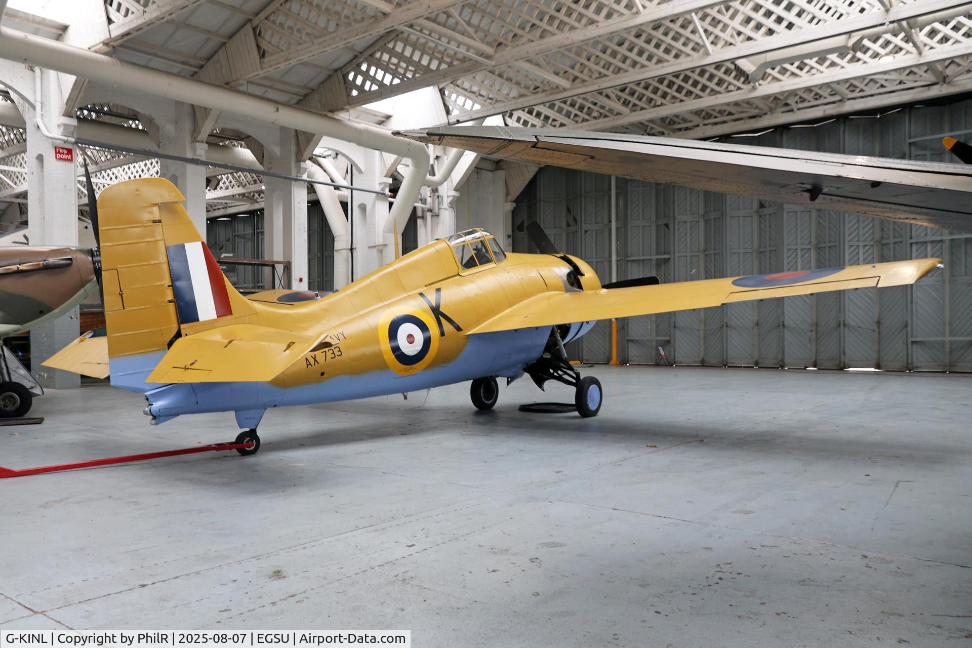 G-KINL, 1944 General Motors (Grumman) FM-2 Wildcat C/N 51-235???, AX733 (G-KINL) 1942 Grumman FM-2 (Wildcat) Martlet lll Duxford 