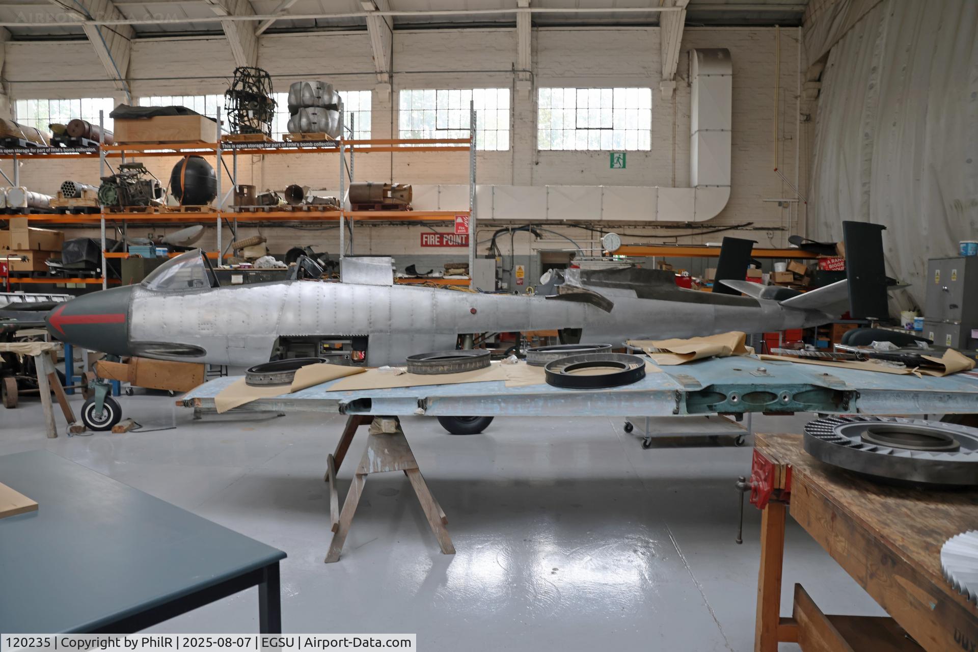 120235, Heinkel He-162A-1 Volksjager C/N 120235, 120235 1944 Heinkel He162 A-2 'Volksjäger' Salamander Duxford