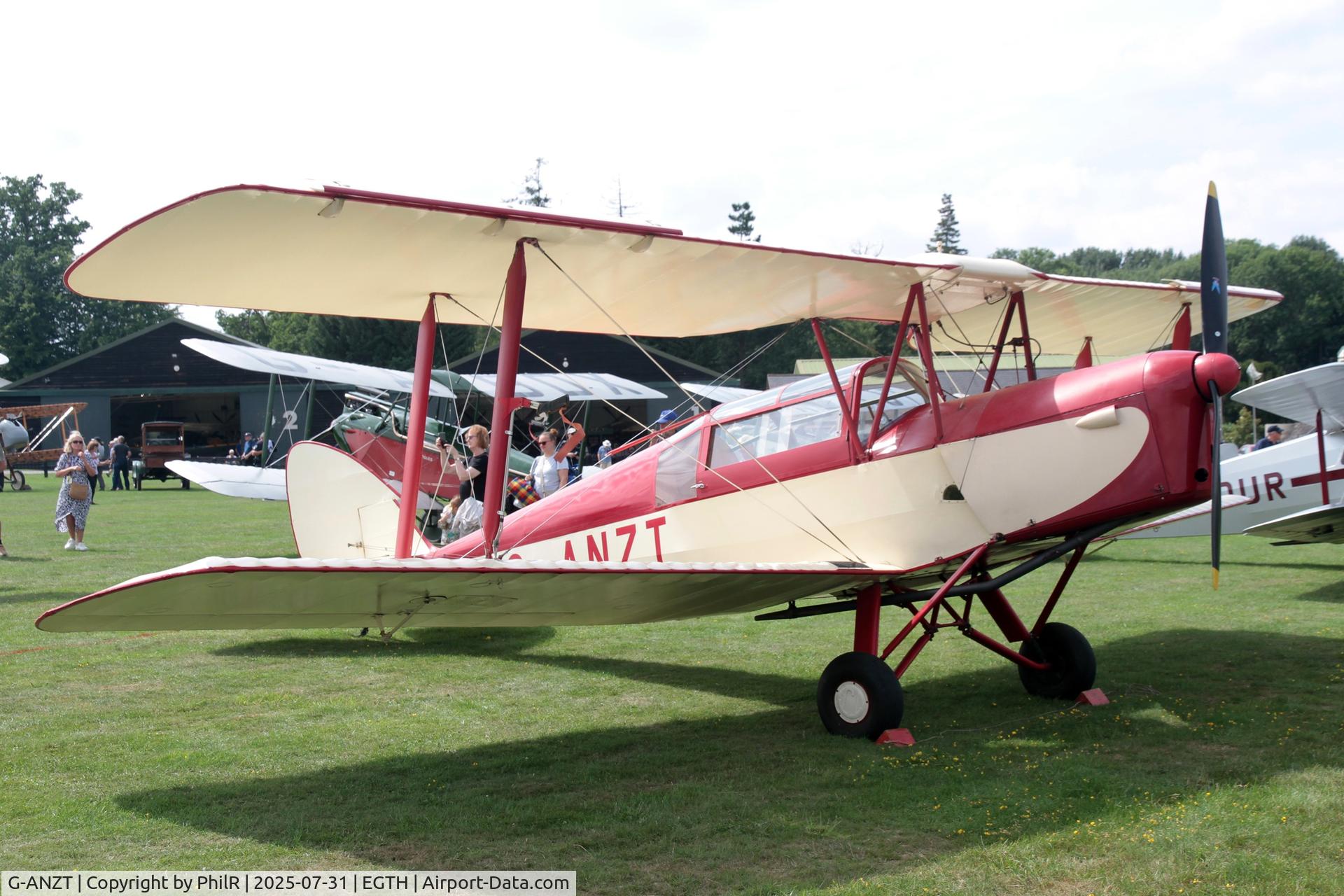 G-ANZT, 1957 Thruxton Jackaroo C/N 84176, G-ANZT 1941  Thruxton Jackaroo (Modified DH82A) in 1957 DH60 Centenary Fly In Old  Warden