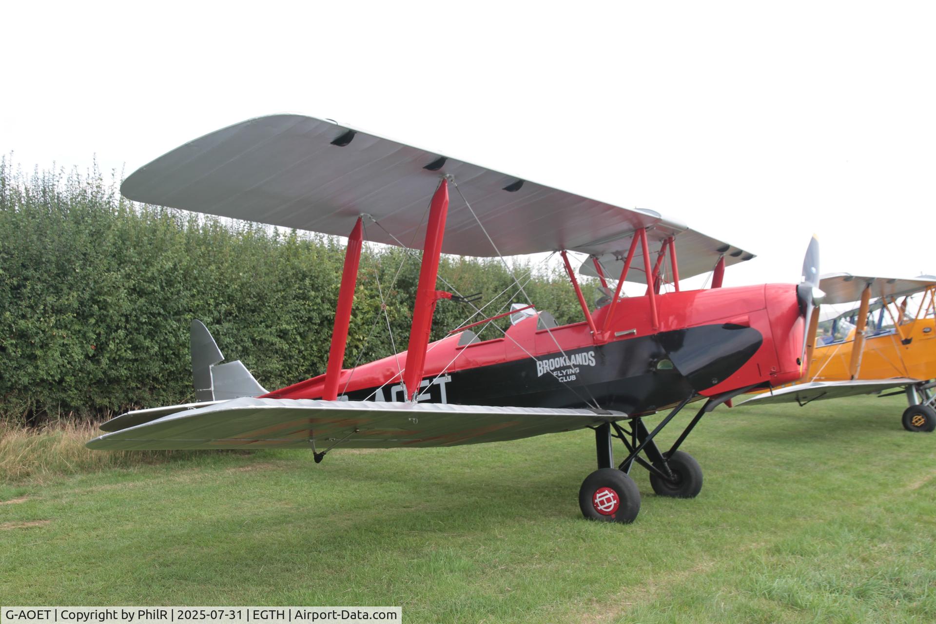 G-AOET, 1942 De Havilland DH-82A Tiger Moth II C/N 85650, G-AOET 1942 DH82A Tiger Moth DH60 Centenary Fly In Old Warden