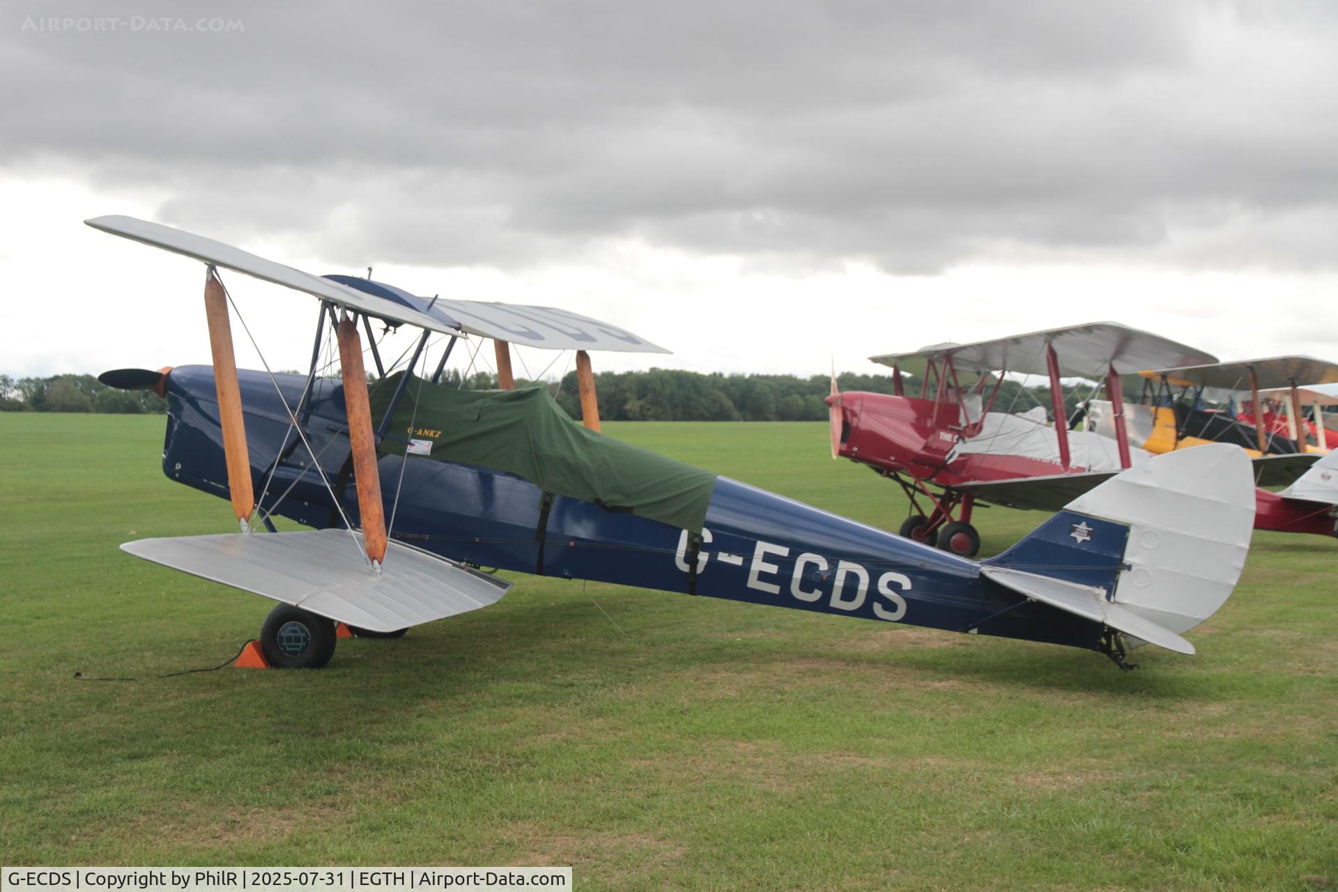 G-ECDS, 1943 De Havilland DH-82A Tiger Moth II C/N 86347, G-ECDS 1943 DH82A Tiger Moth DH60 Centenary Fly In Old Warden