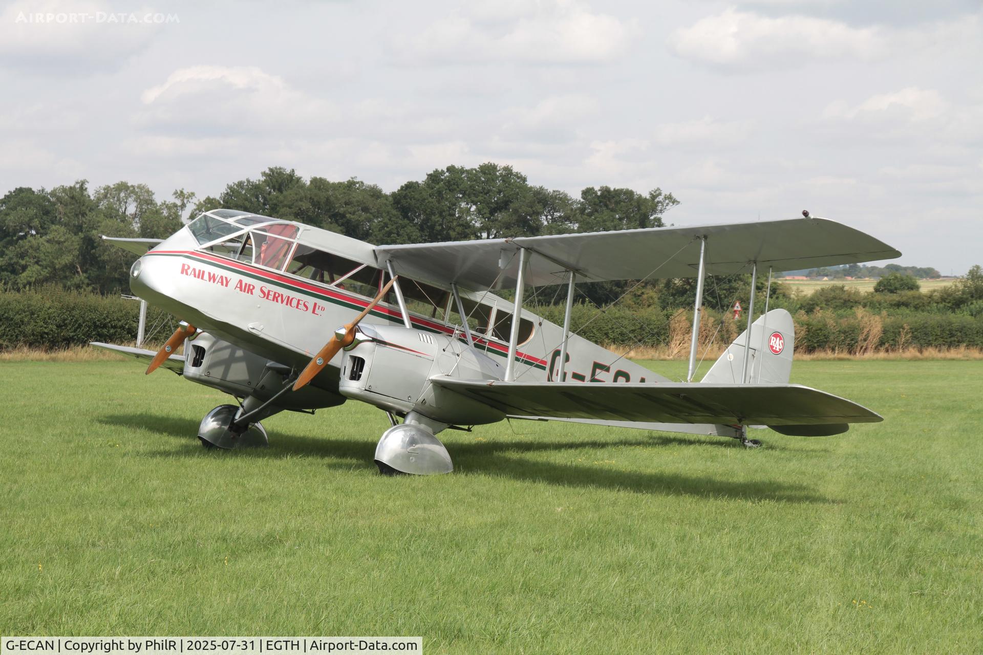 G-ECAN, 1943 De Havilland Australia DH-84 Dragon 3 C/N DHA2048, G-ECAN 1943 DH Australia DH84 Dragon DH60 Centenary Fly In Old Warden