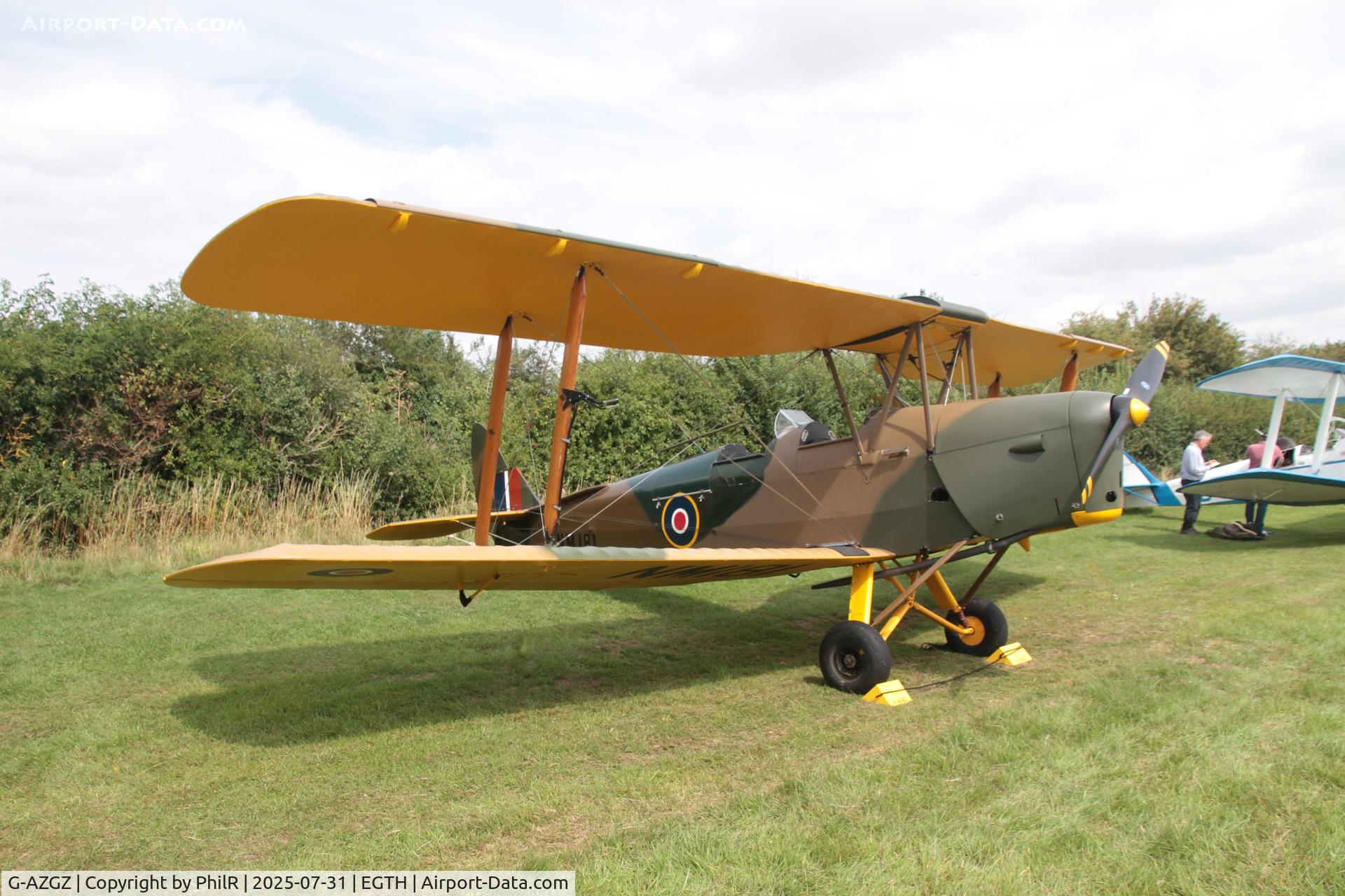 G-AZGZ, 1944 De Havilland DH-82A Tiger Moth II C/N 86489, NM181 (G-AZGZ) 1944 DH82A Tiger Moth DH60 Centenary Fly In Old Warden 