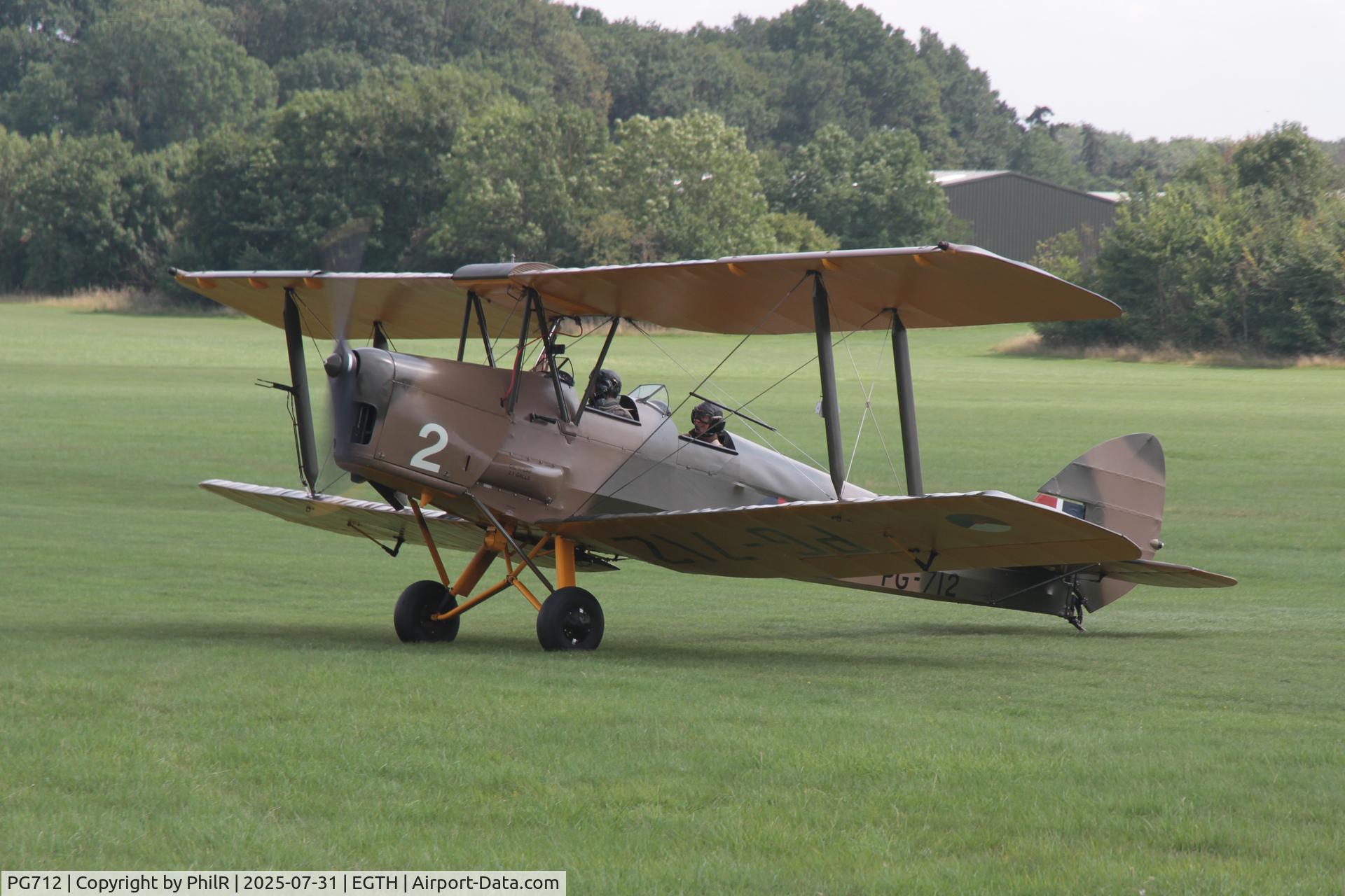 PG712, De Havilland DH-82A Tiger Moth II C/N 86609, PG712 (A-2, PH-CSL) 1944 DH82A Tiger Moth DH60 Centenary Fly In Old Warden