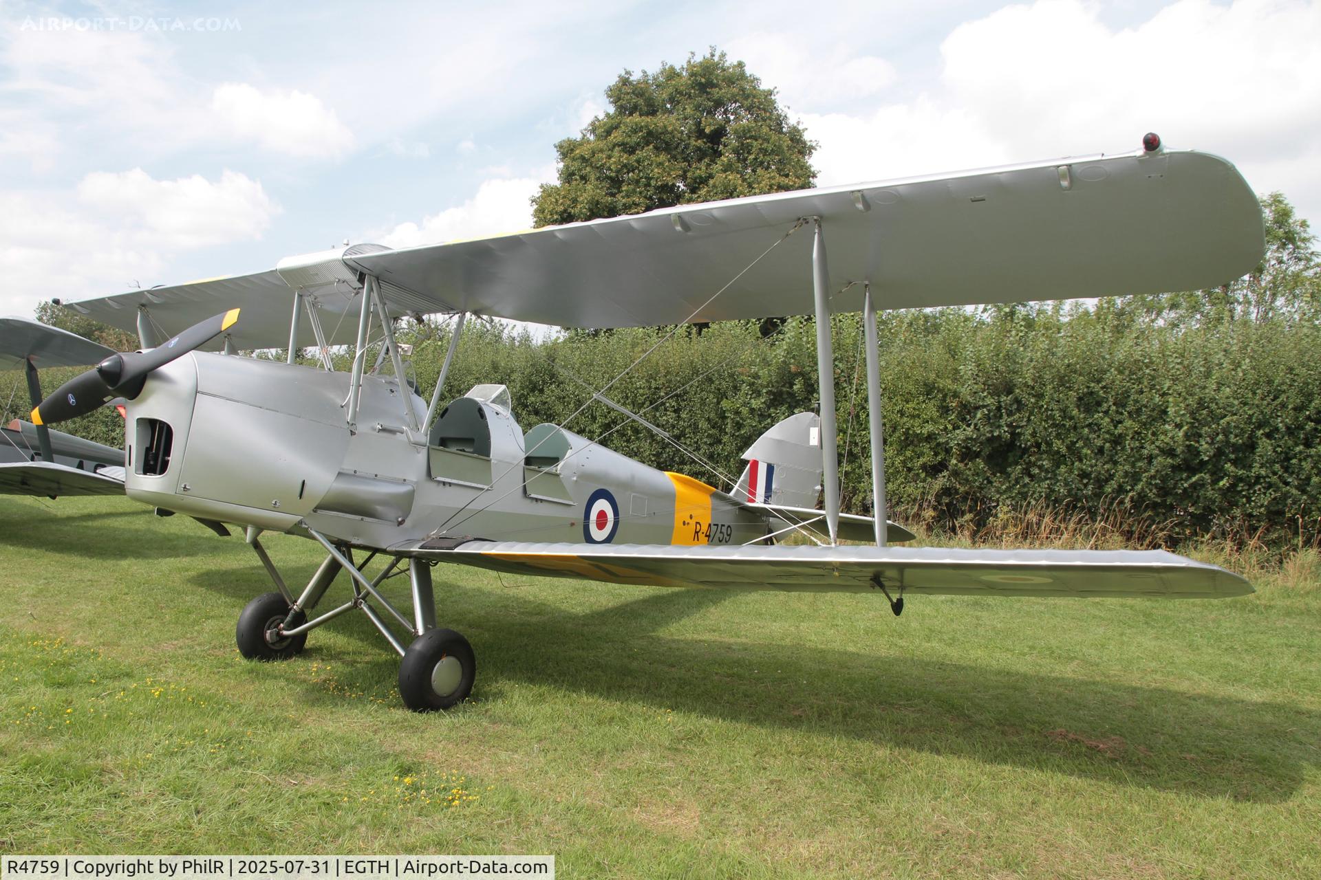 R4759, 1941 De Havilland DH-82A Tiger Moth II C/N 82700, R4759 (N4759) 1941 DH82A Tiger Moth ll DH60 Centenary Fly In Old Warden 