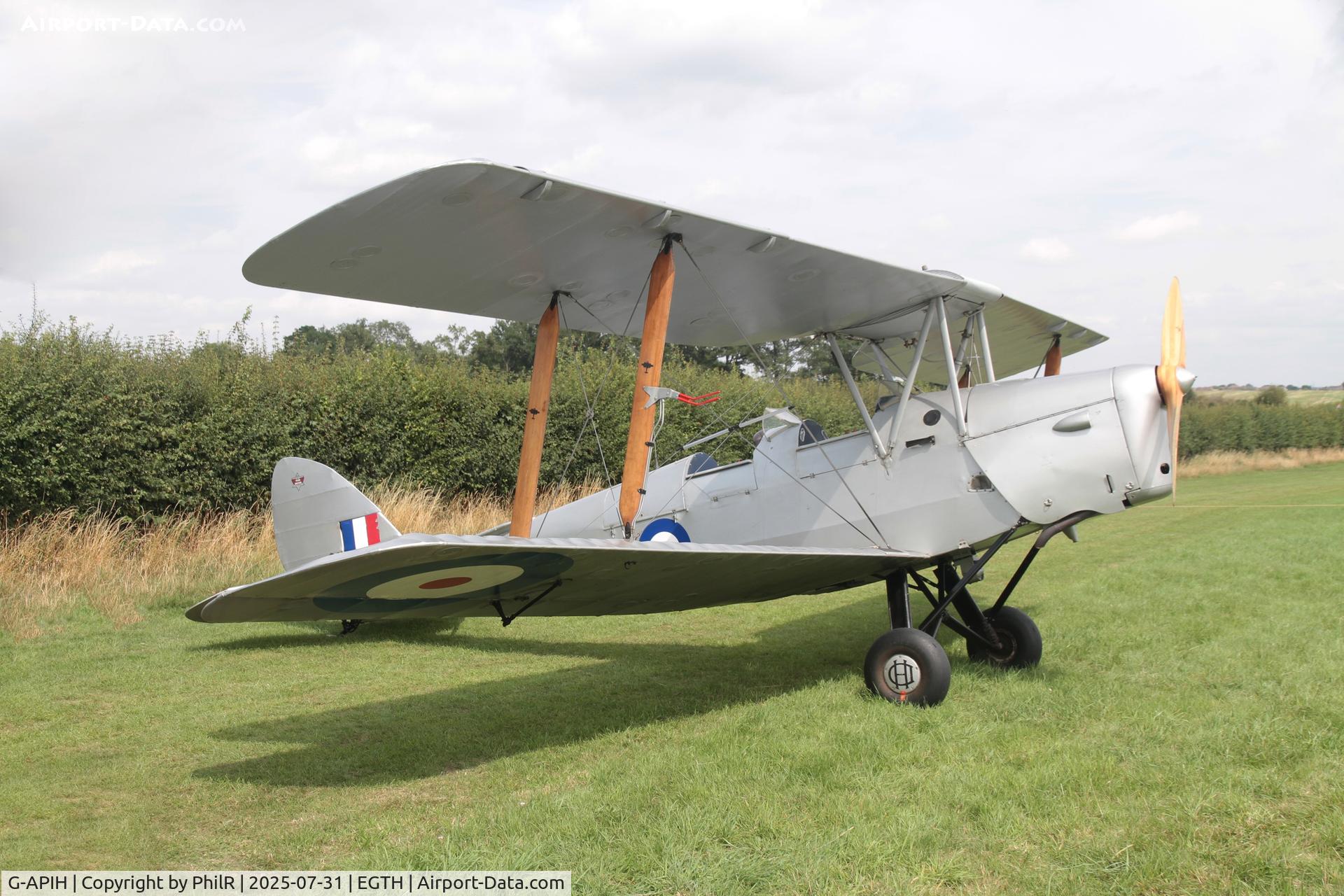 G-APIH, 1939 De Havilland DH-82A Tiger Moth II C/N 82981, R5086 (G-APIH, D-EKPS) 1939 DH60 Centenary Fly In Old Warden