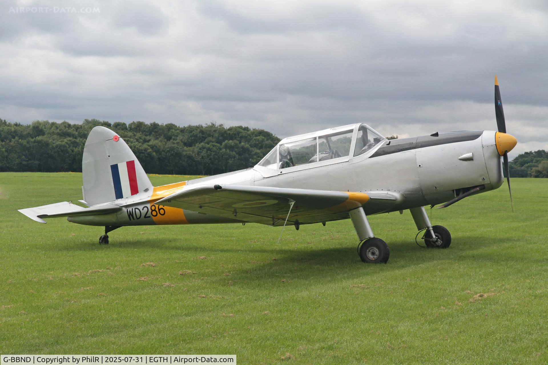 G-BBND, 1950 De Havilland DHC-1 Chipmunk T.10 C/N C1/0225, WD286 (G-BBND) 1950 DHC1 Chipmunk 22 DH60 Centenary Fly In Old Warden 