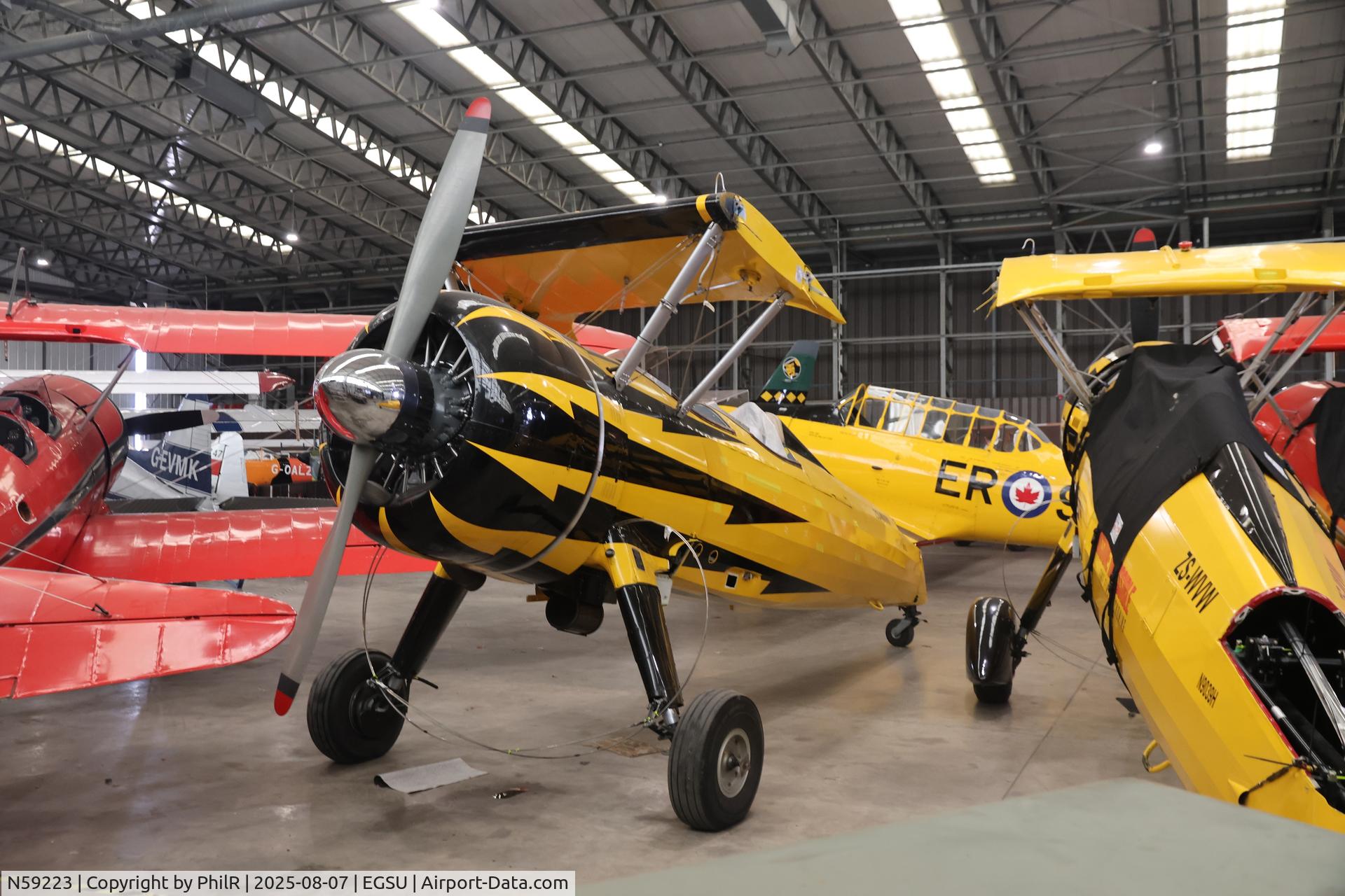 N59223, 1942 Boeing A75N1(PT17) C/N 75-2740, 'ZS-WVW' (N59223) 1942 Boeing PT-17 (A75N1 Duxford 07.08.25