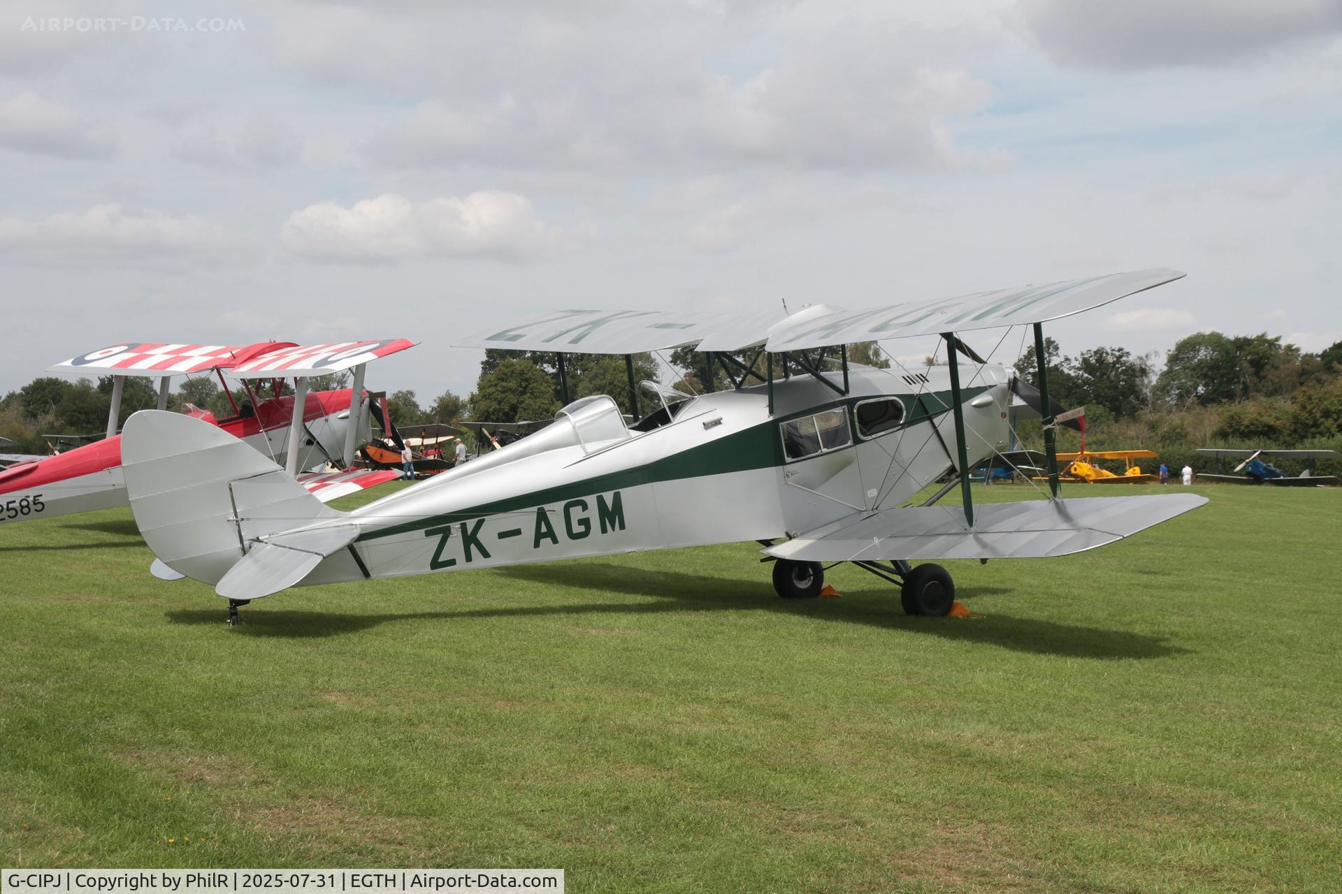 G-CIPJ, 1938 De Havilland DH.83 Fox Moth C/N TS2810, ZK-AGM (G-CIPJ) 1938 DH83 Fox Moth DH60 Centenary Fly In Old Warden 