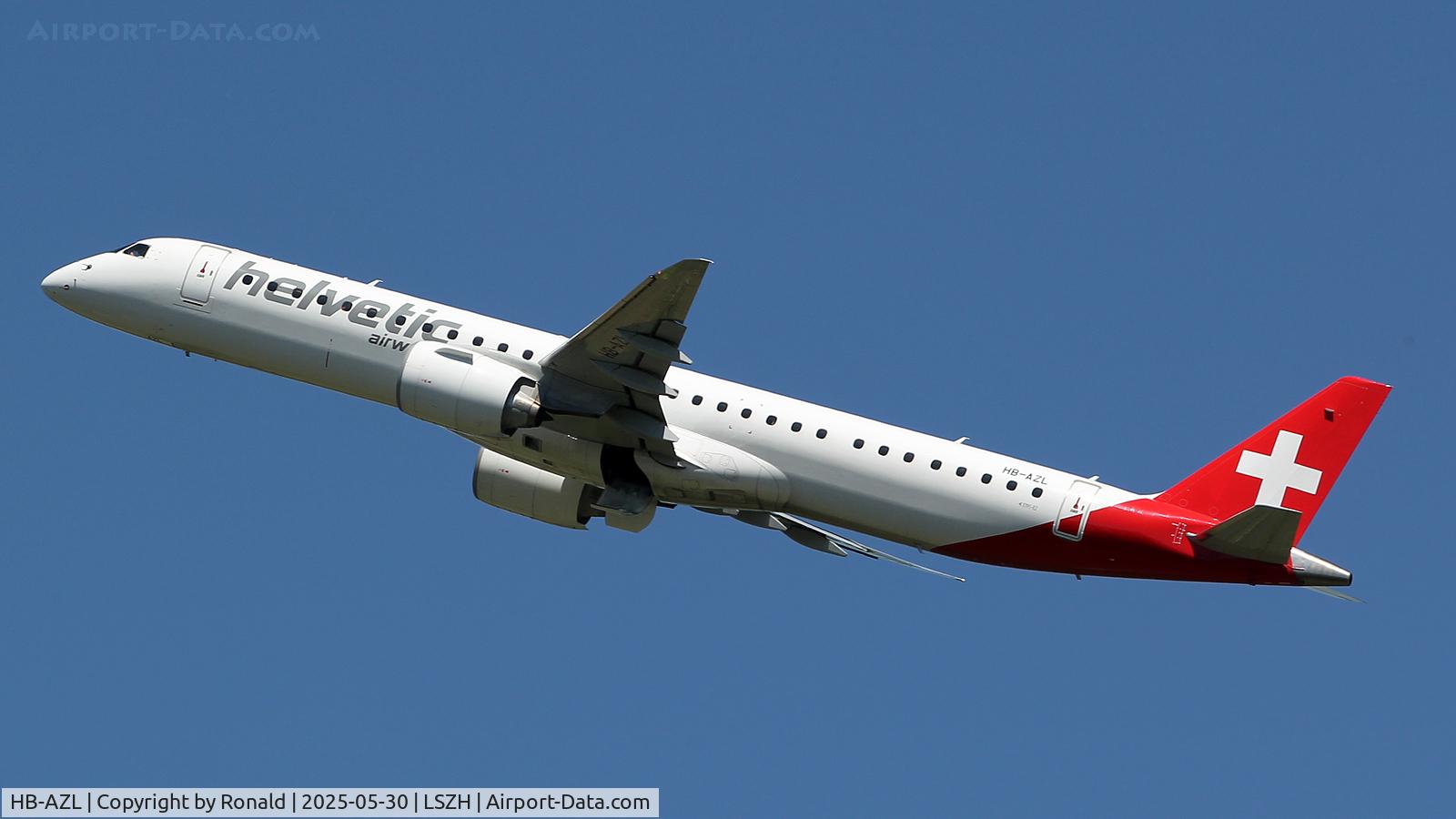 HB-AZL, Embraer E195-E2 C/N 19020059, at zrh