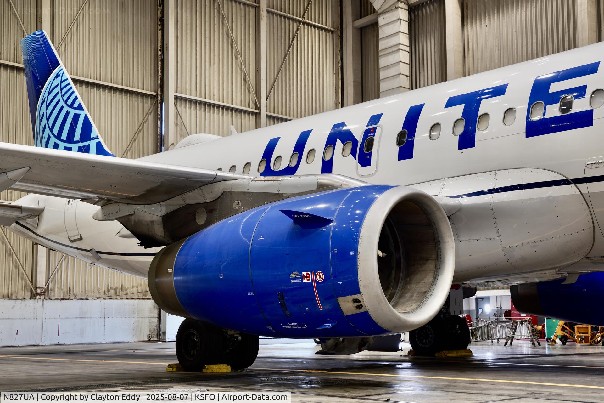 N827UA, 1999 Airbus A319-131 C/N 1022, SFO 2025