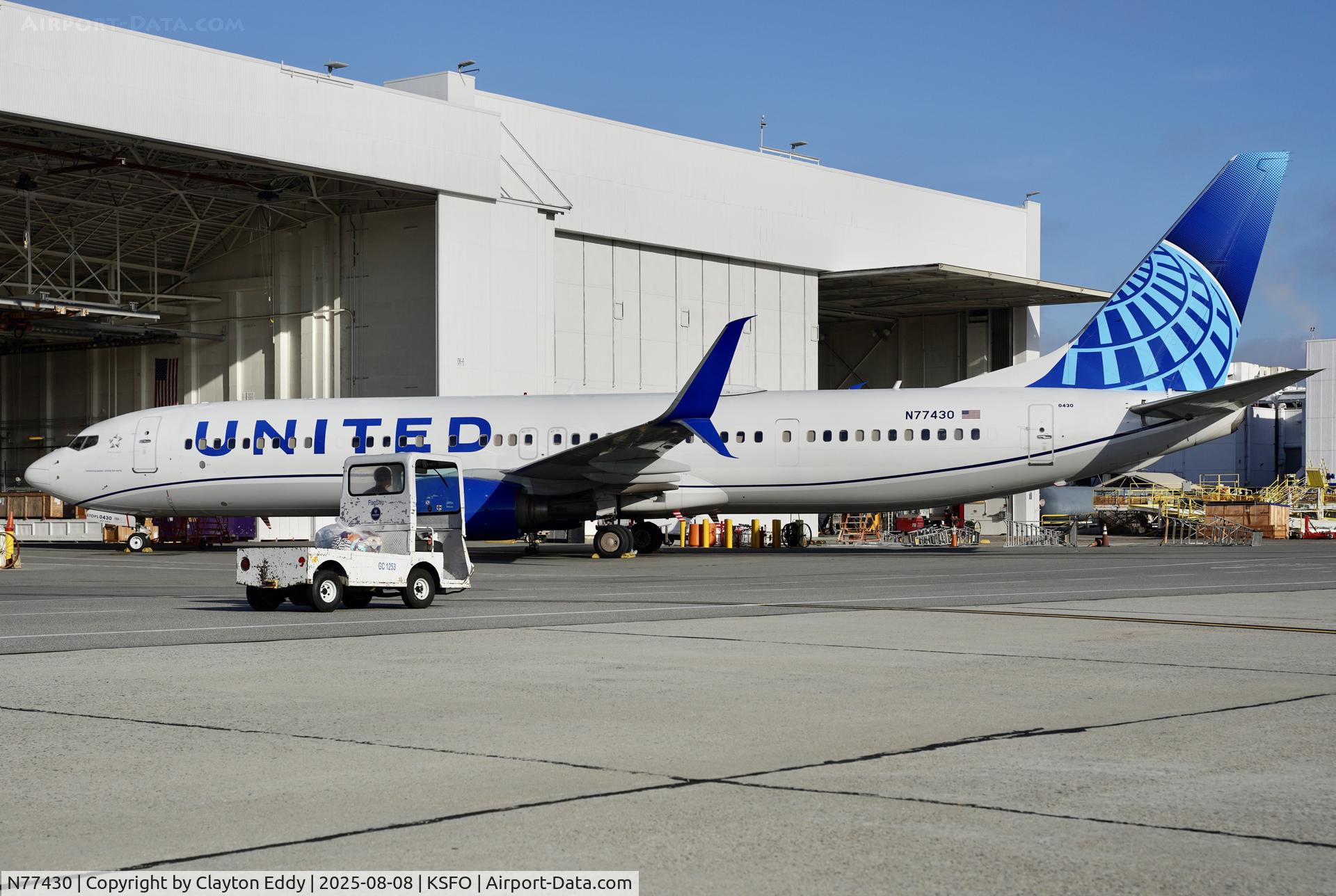N77430, 2008 Boeing 737-924/ER C/N 37098, SFO 2025