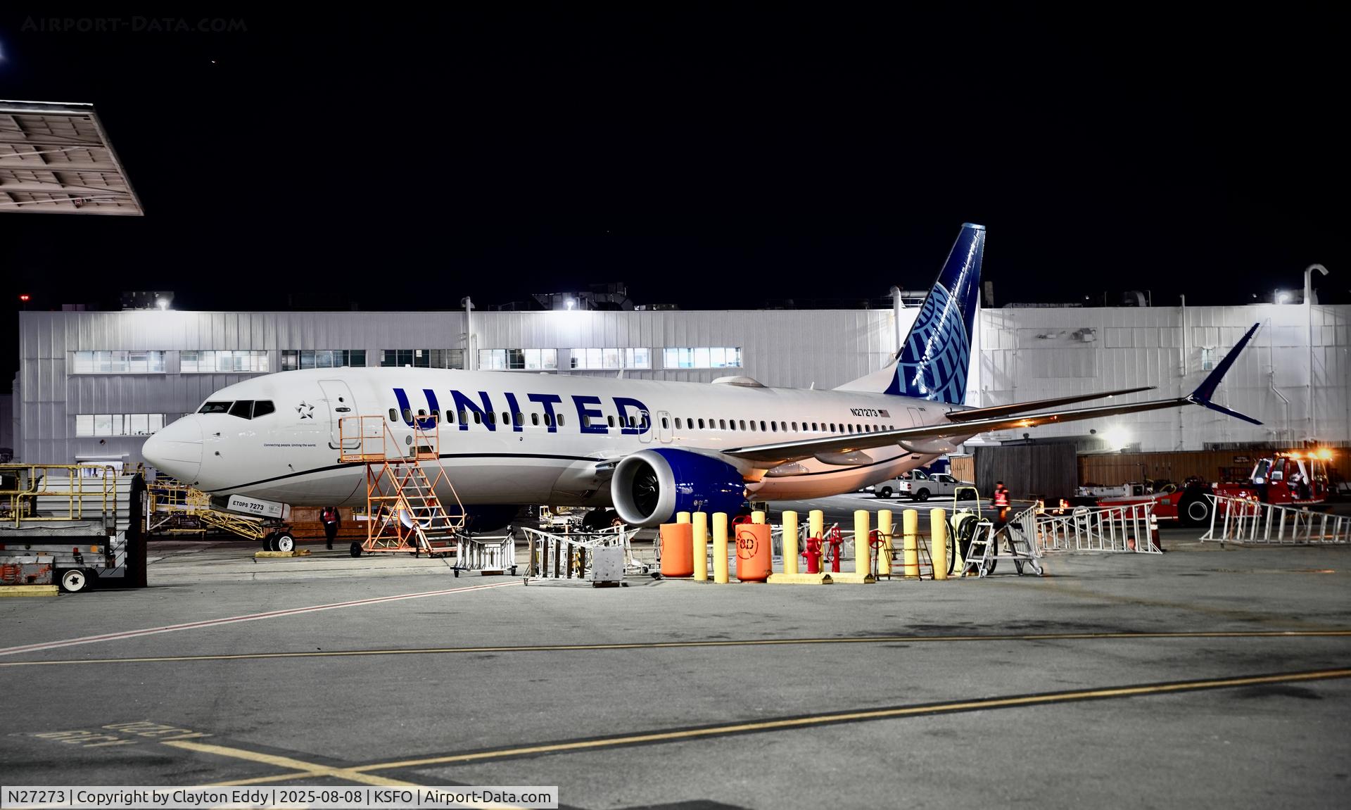 N27273, 2022 Boeing 737-8 MAX C/N 67528, SFO 2025