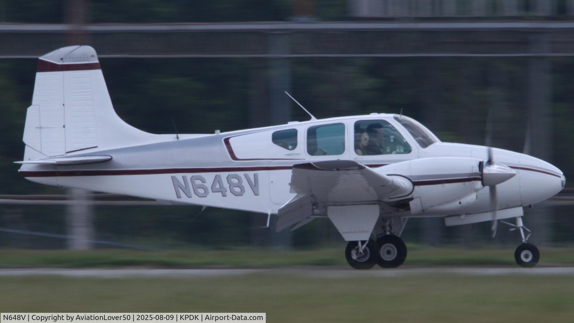 N648V, 1960 Beech B95 Travel Air C/N TD-340, B95 Travel Air